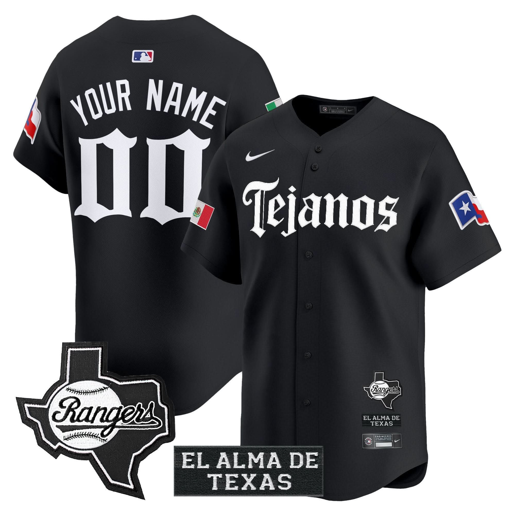TR Mexico Tejano Barrio Style Vapor Premier Limited Custom Jersey - Stitched