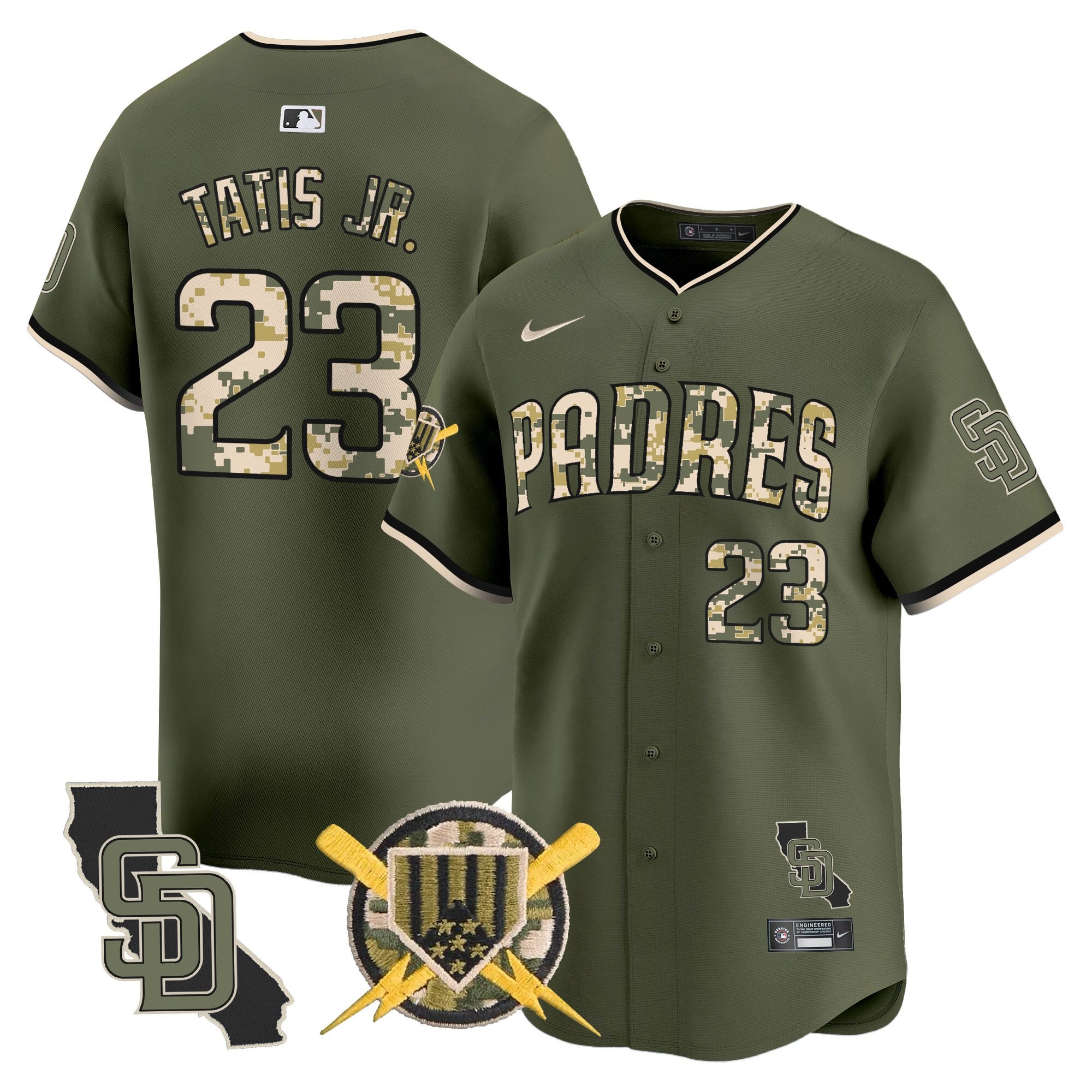 SD Armed Forces Day Vapor Premier Limited Jersey - Stitched