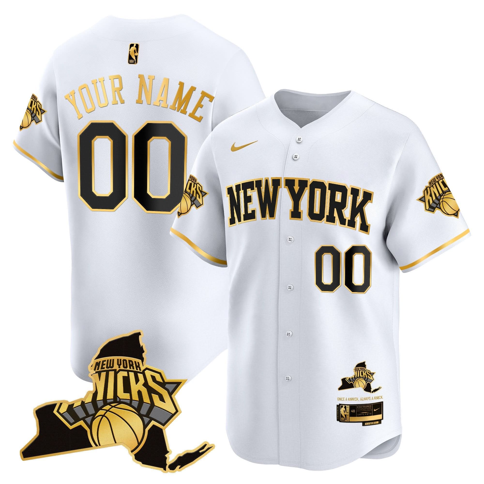 NYK Vapor Baseball Custom Jersey - Stitched