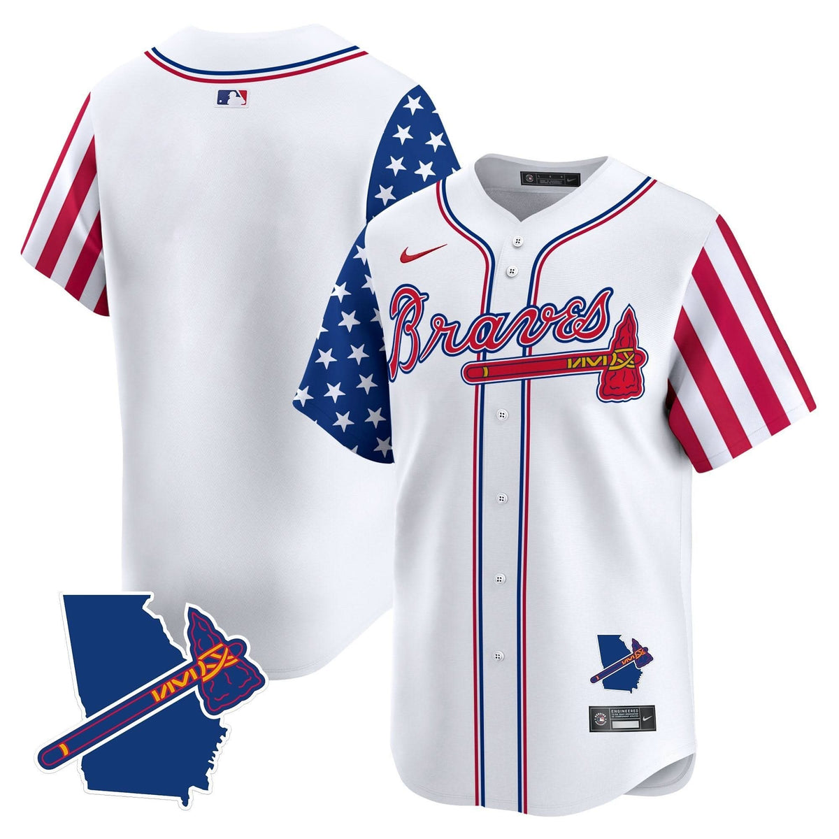 AB 2025 Independence Day Vapor Premier Limited Jersey N1 - Stitched