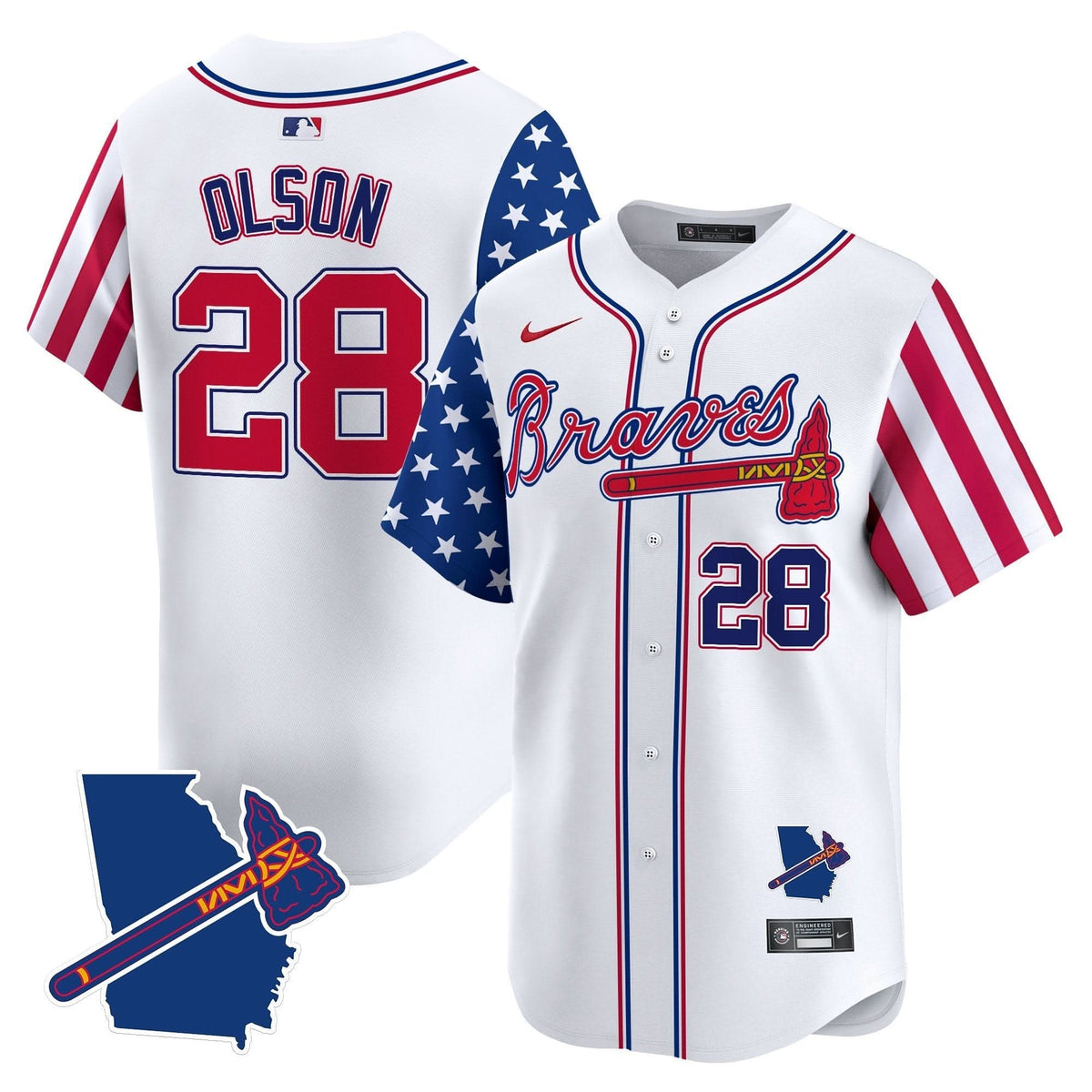 AB 2025 Independence Day Vapor Premier Limited Jersey N1 - Stitched