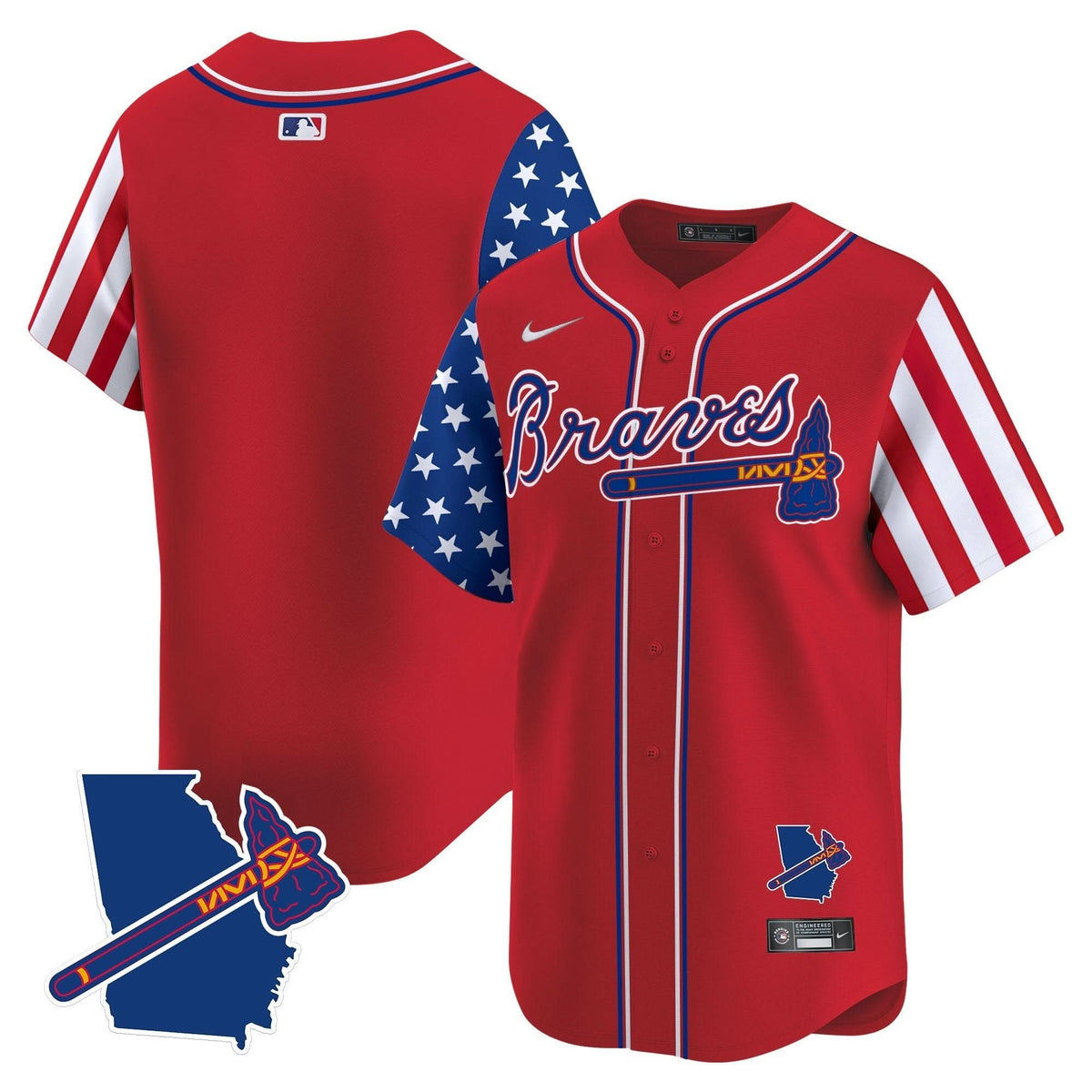 AB 2025 Independence Day Vapor Premier Limited Jersey N1 - Stitched