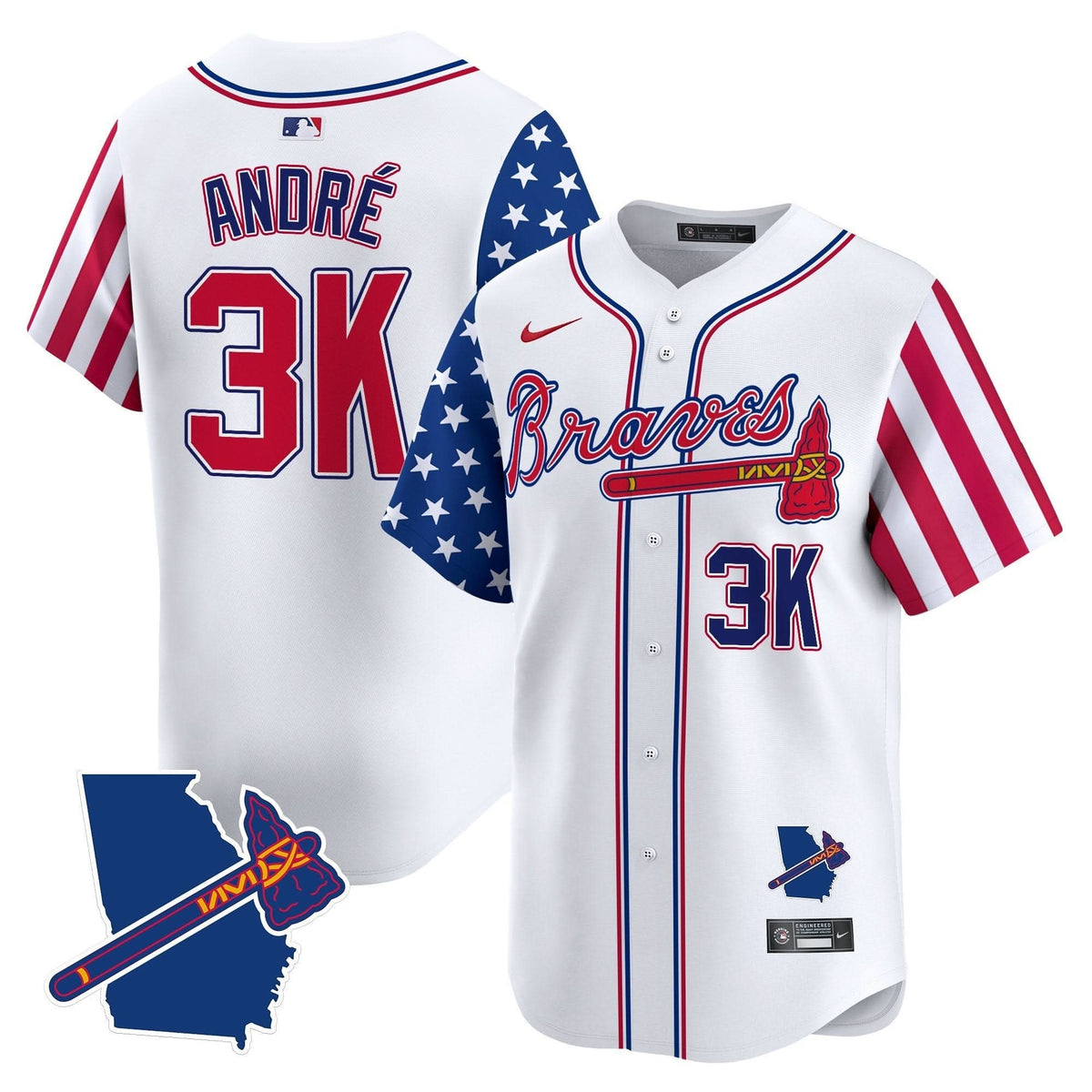 AB 2025 Independence Day Vapor Premier Limited Jersey N1 - Stitched