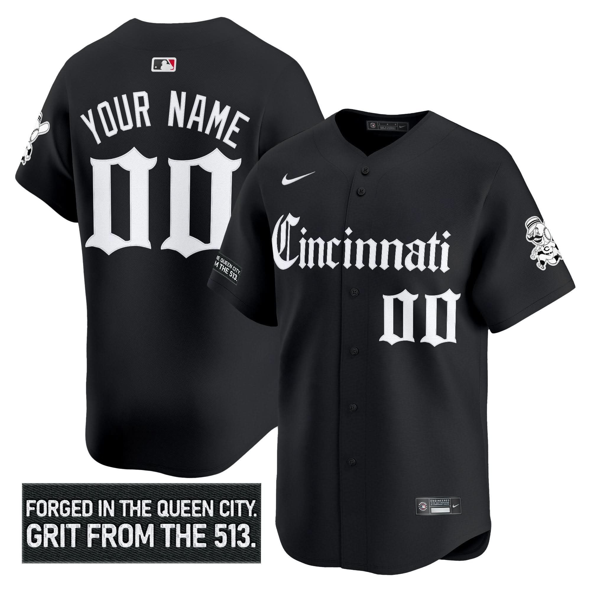CR 'Gothic Queen City Edition' Vapor Premier Limited Custom Jersey - Stitched