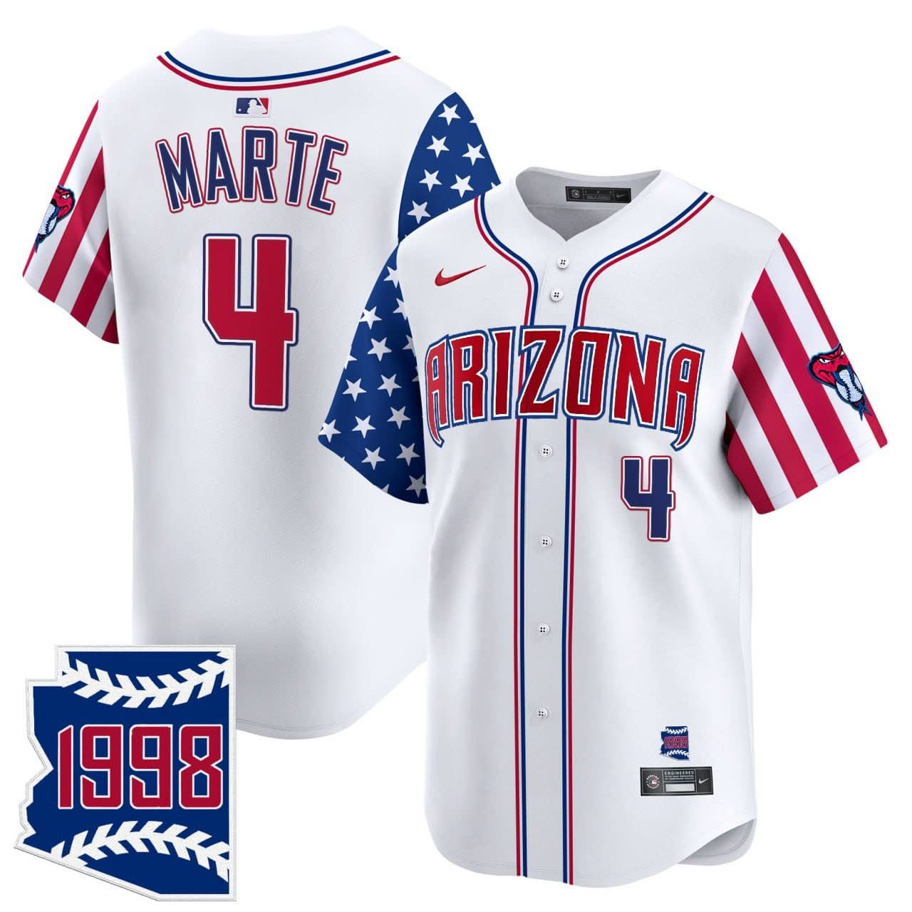 Ketel Marte AD Independence Day Limited Jersey - Stitched