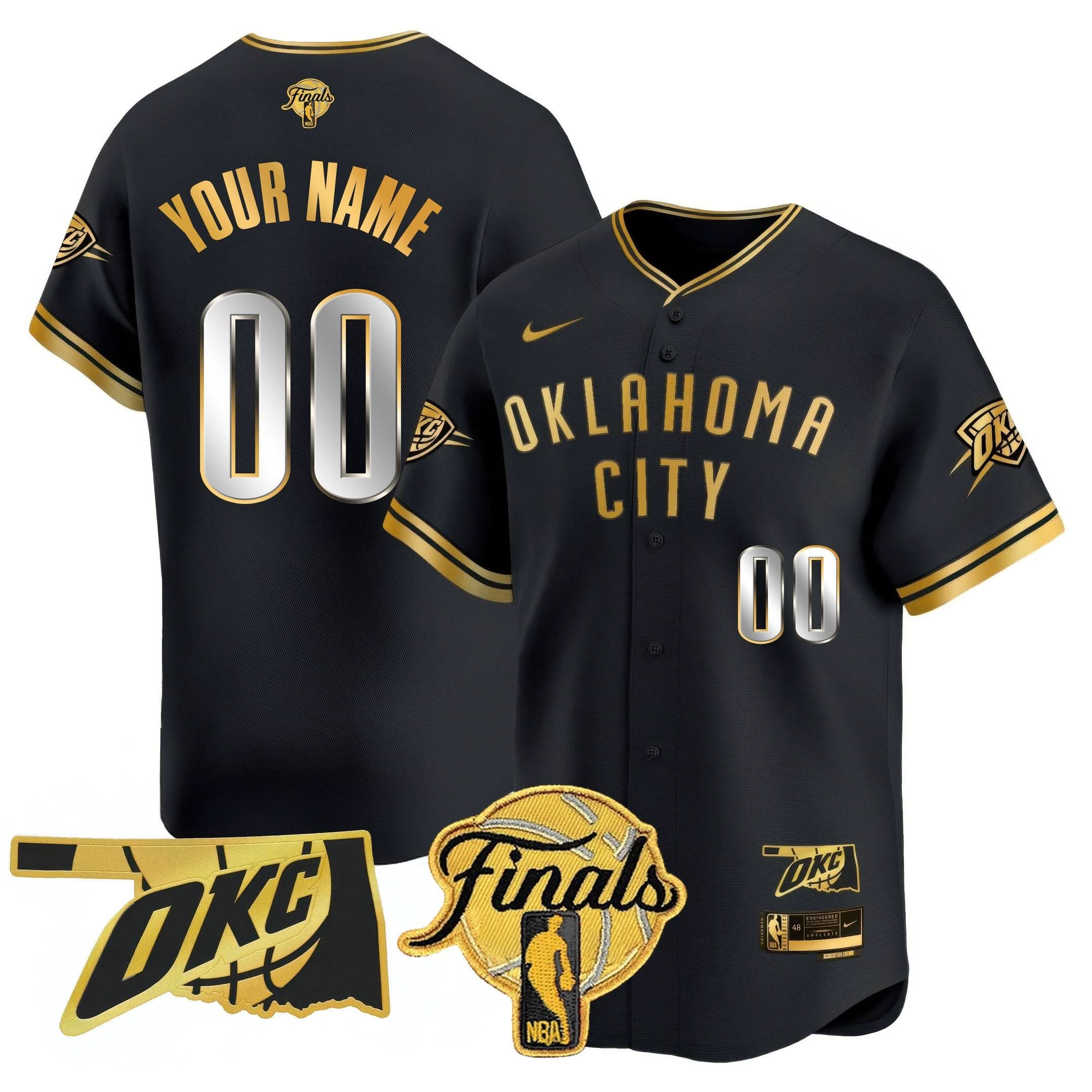 OKC Baseball Jersey - Final Patch - Stitched