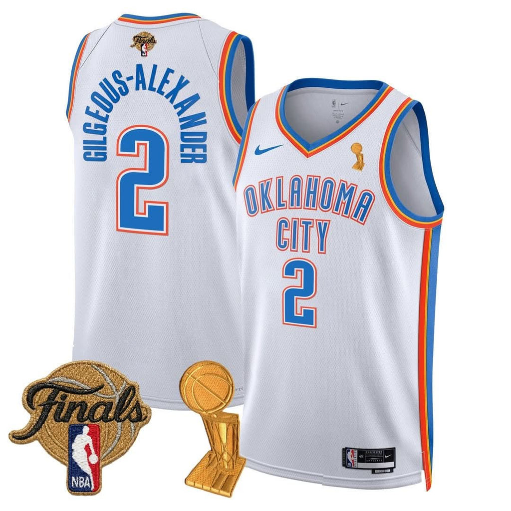 OKC Thunder 24/25 Jersey - Trophy + Final Patch -  Stitched