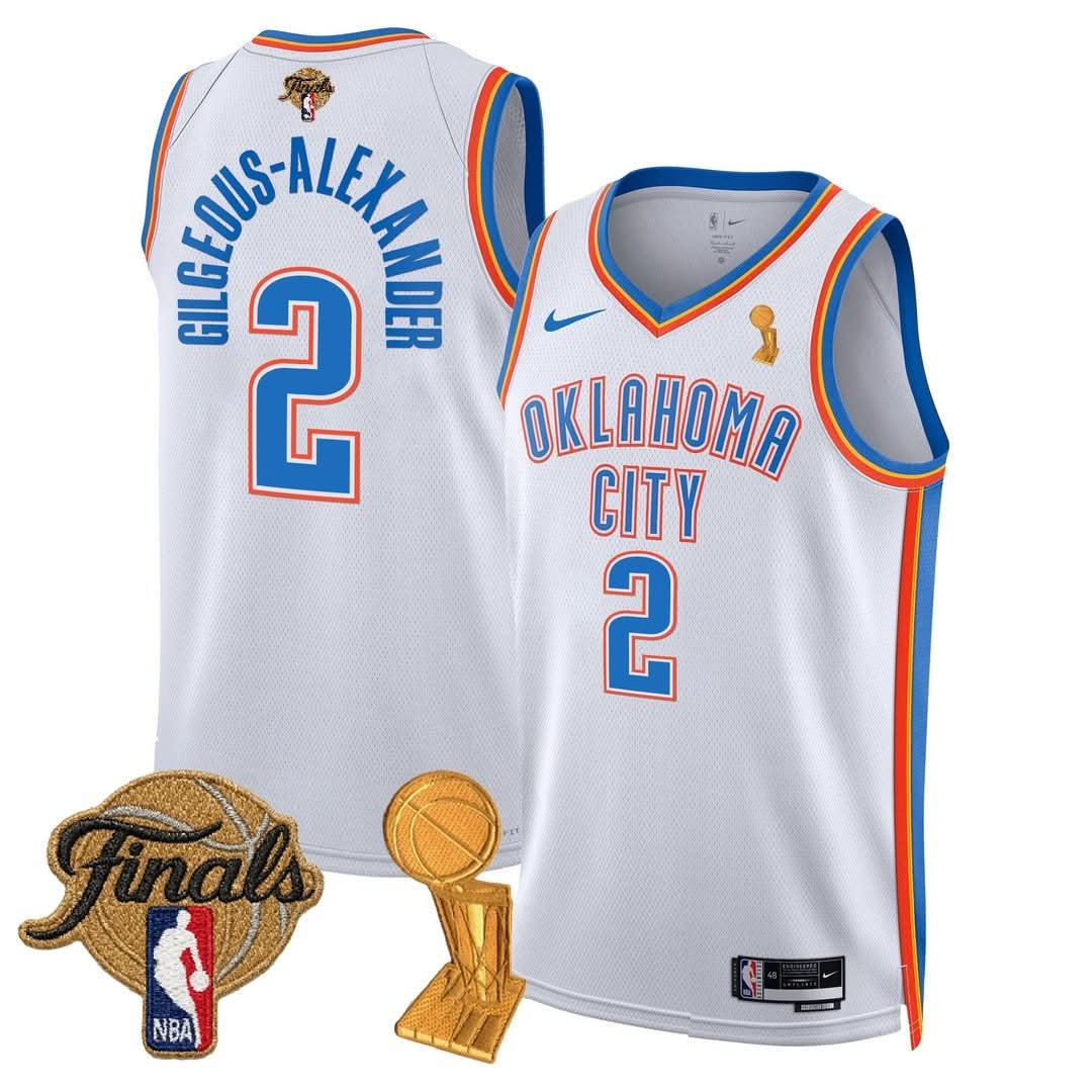 OKC Thunder 24/25 Jersey - Trophy + Final Patch -  Stitched