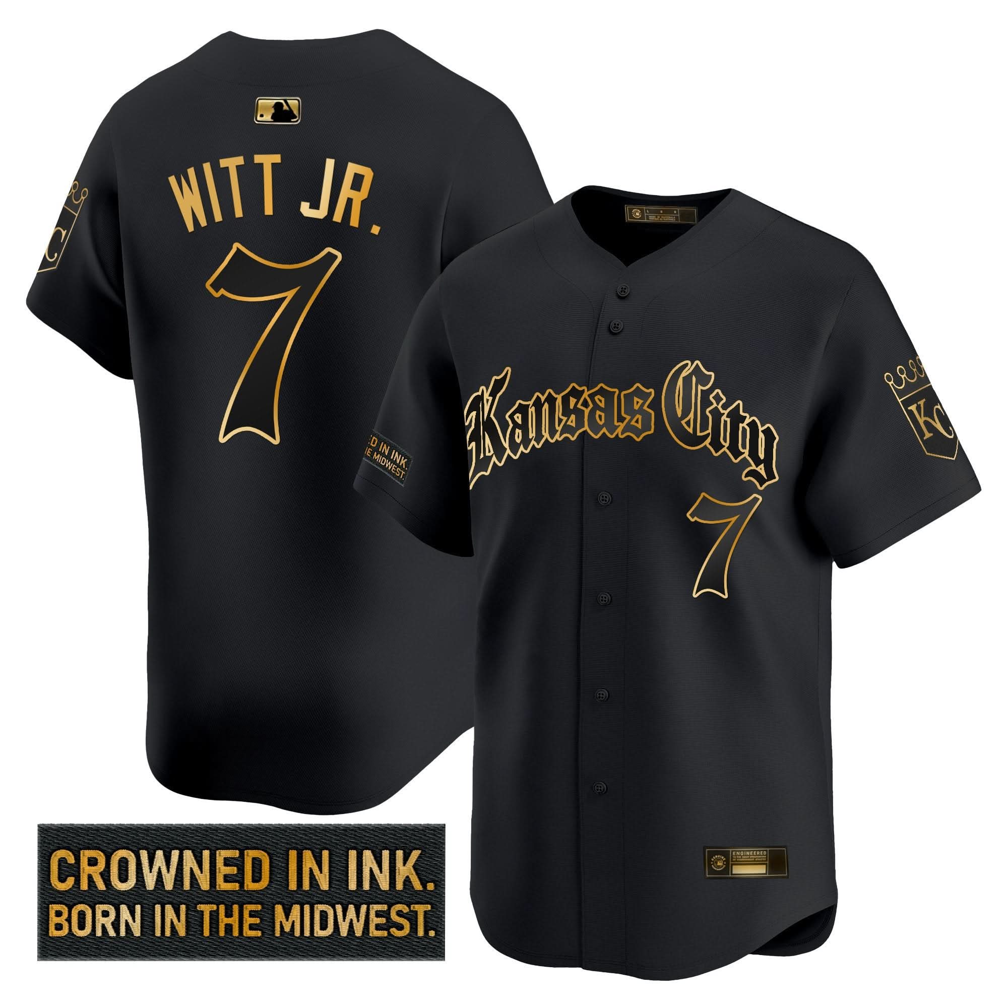 KCR 'Gothic Crown Edition' Gold Vapor Premier Limited Jersey - Stitched