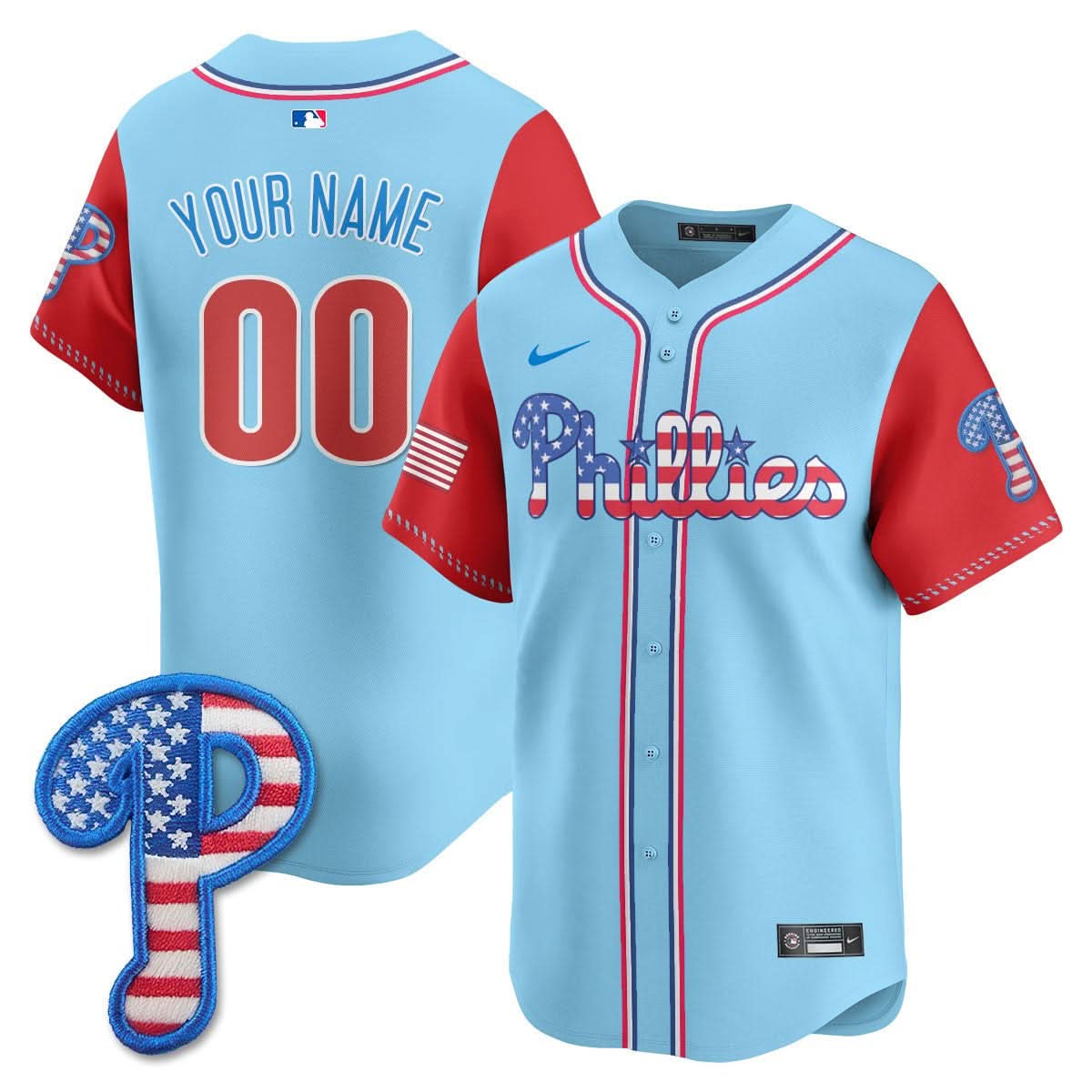 PP 2025 Fourth of July Vapor Premier Limited Custom Jersey - Stitched