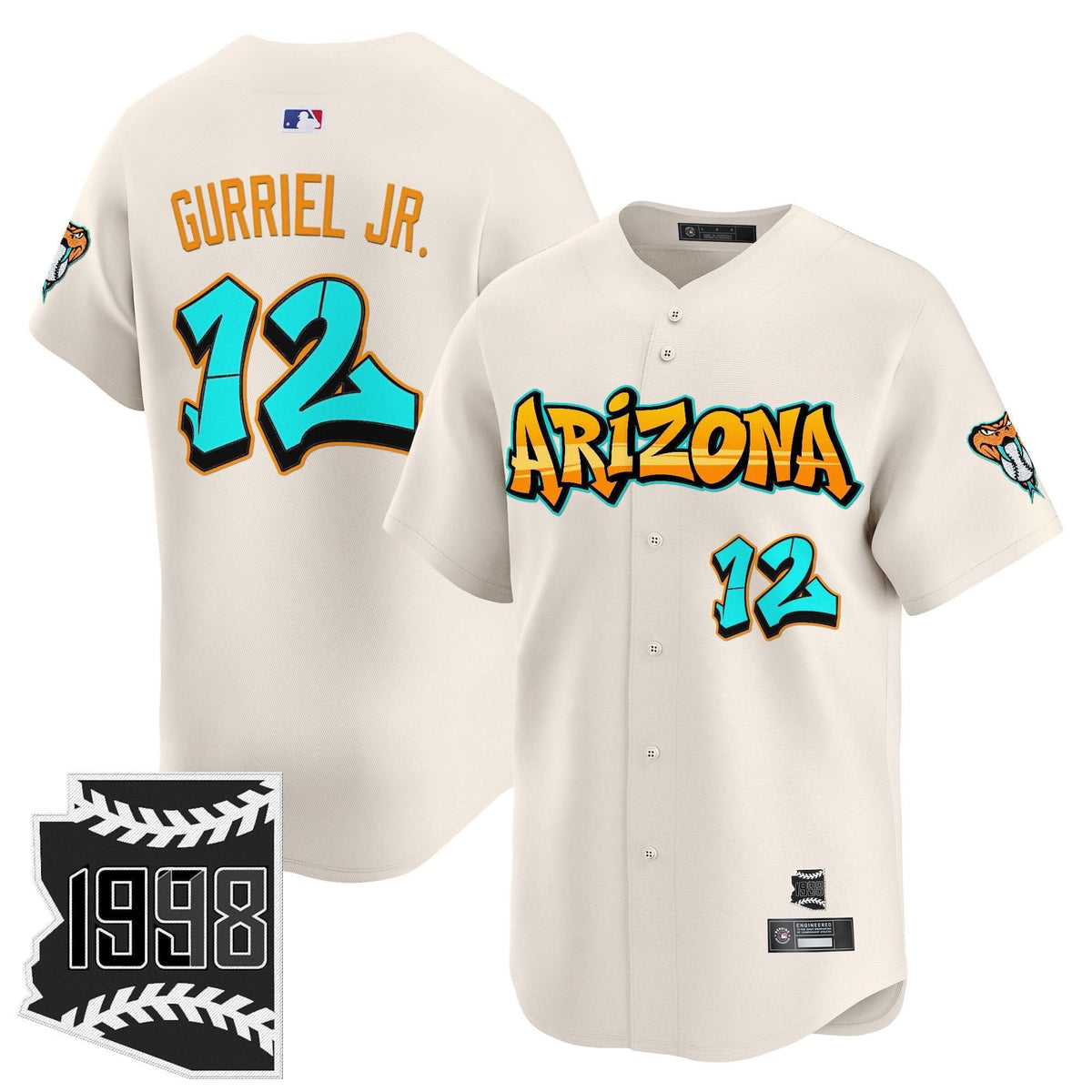 AD 'Graffiti Desert Ink Edition' Vapor Premier Limited Jersey - Stitched