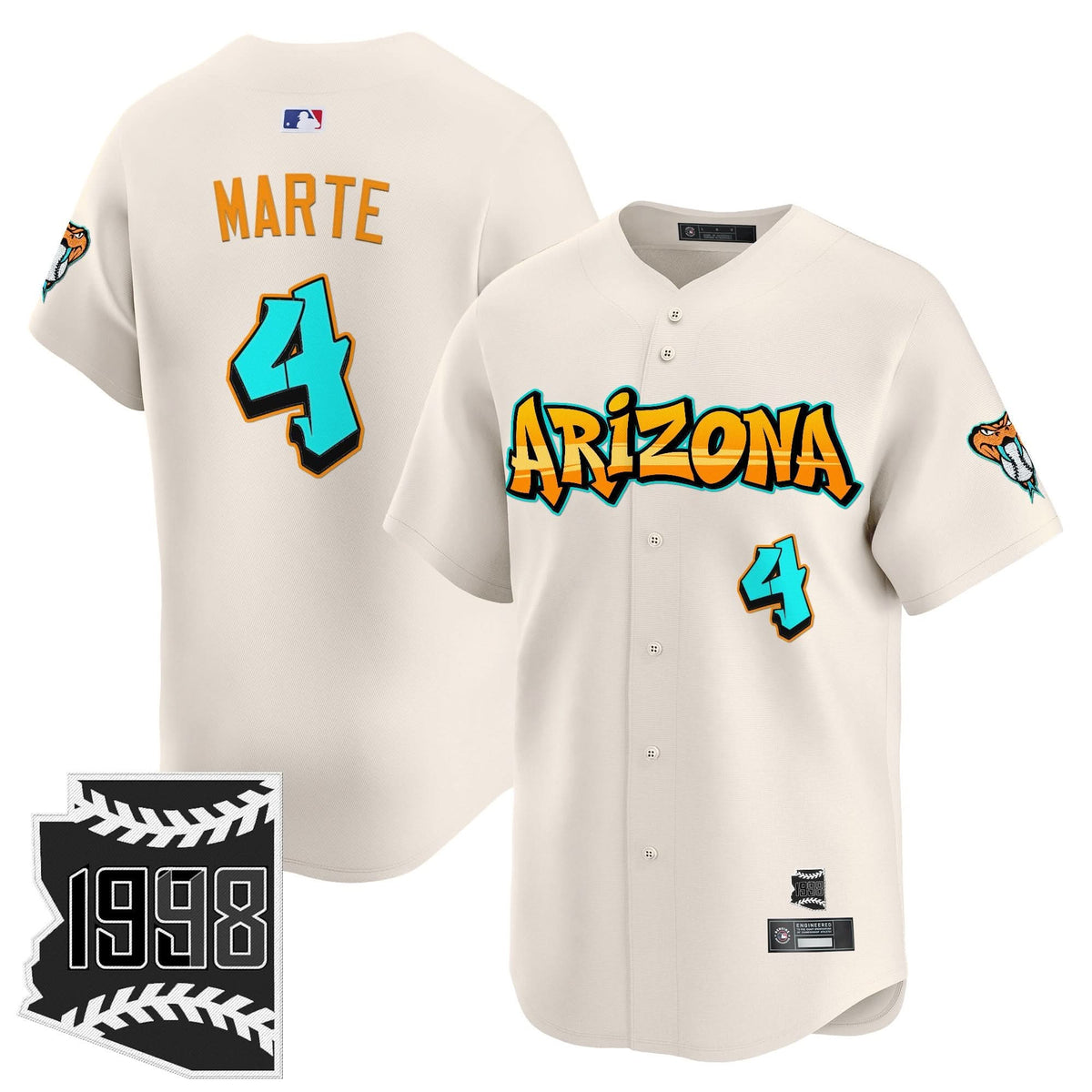 AD 'Graffiti Desert Ink Edition' Vapor Premier Limited Jersey - Stitched