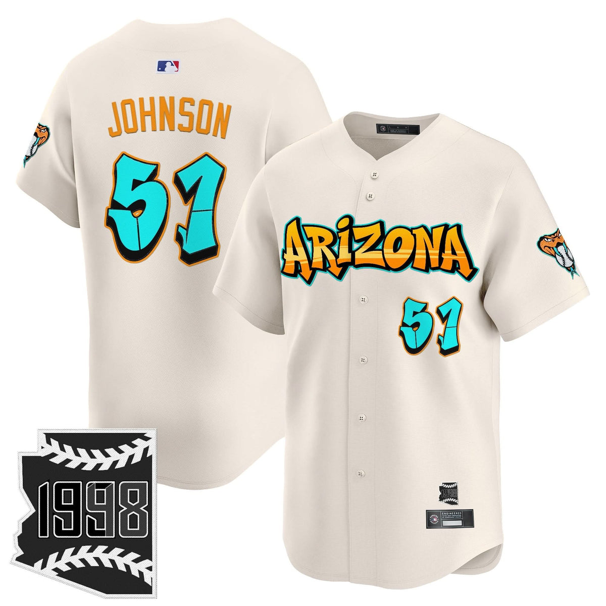 AD 'Graffiti Desert Ink Edition' Vapor Premier Limited Jersey - Stitched
