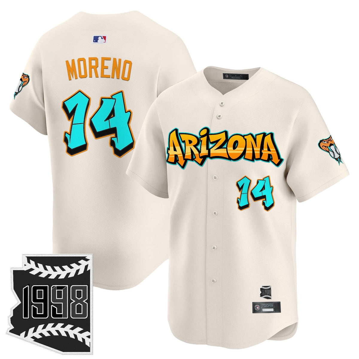 AD 'Graffiti Desert Ink Edition' Vapor Premier Limited Jersey - Stitched