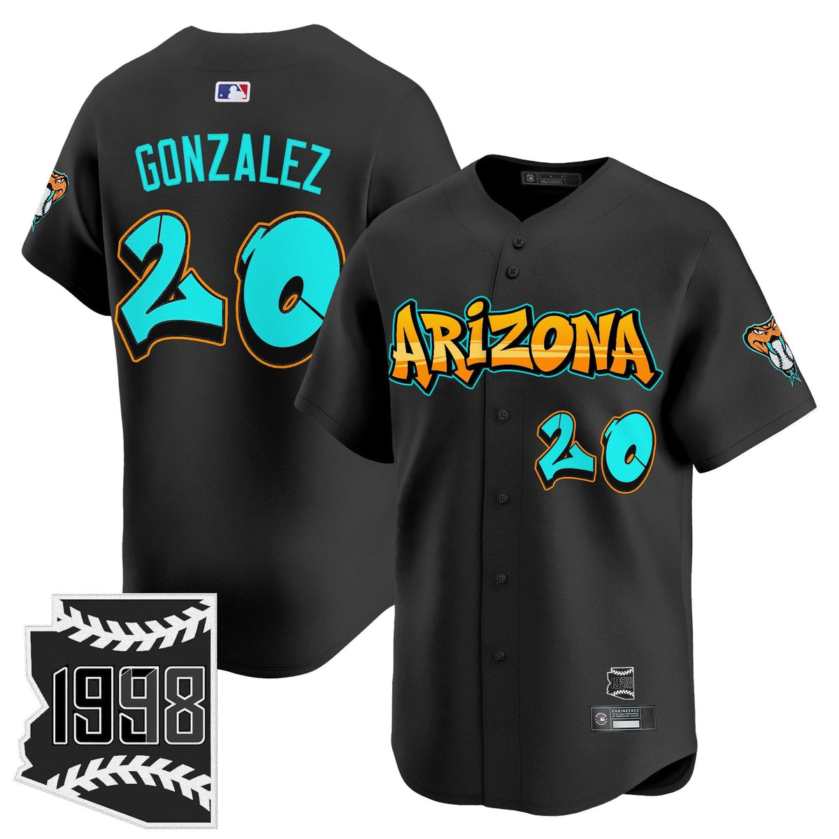 AD 'Graffiti Desert Ink Edition' Vapor Premier Limited Jersey - Stitched
