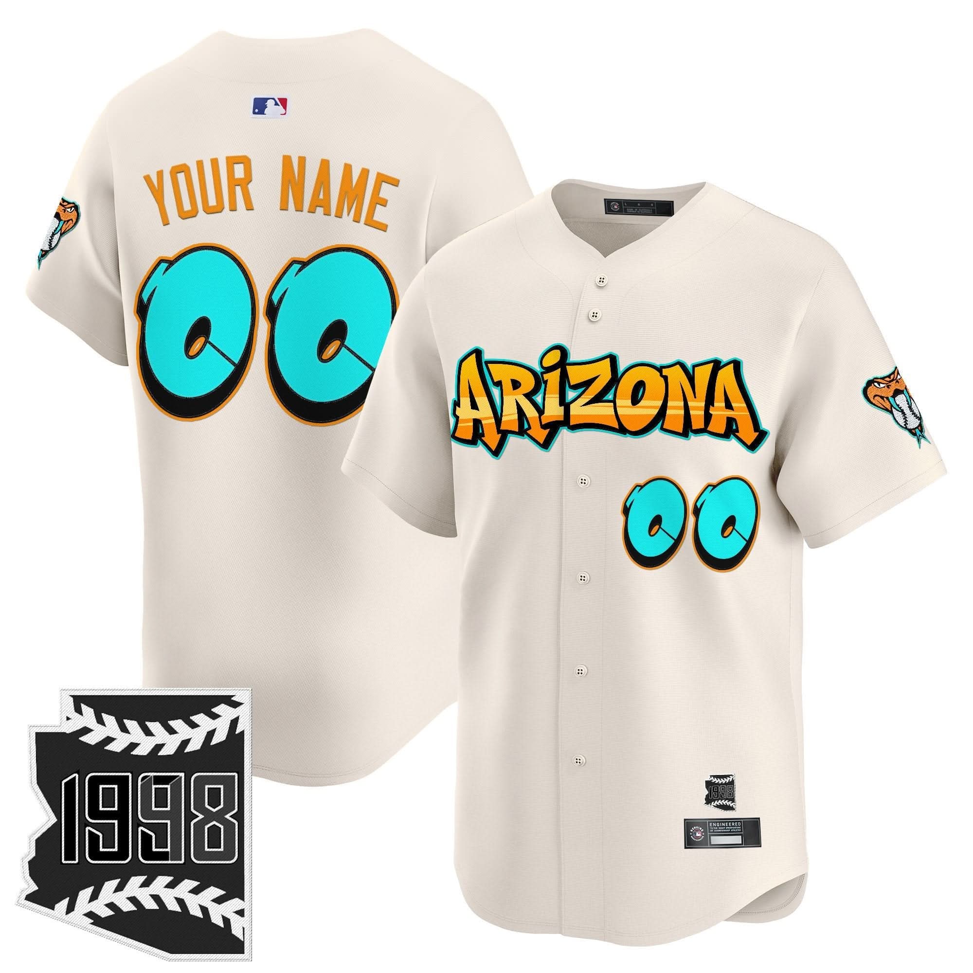 AD 'Graffiti Desert Ink Edition' Vapor Premier Limited Custom Jersey - Stitched