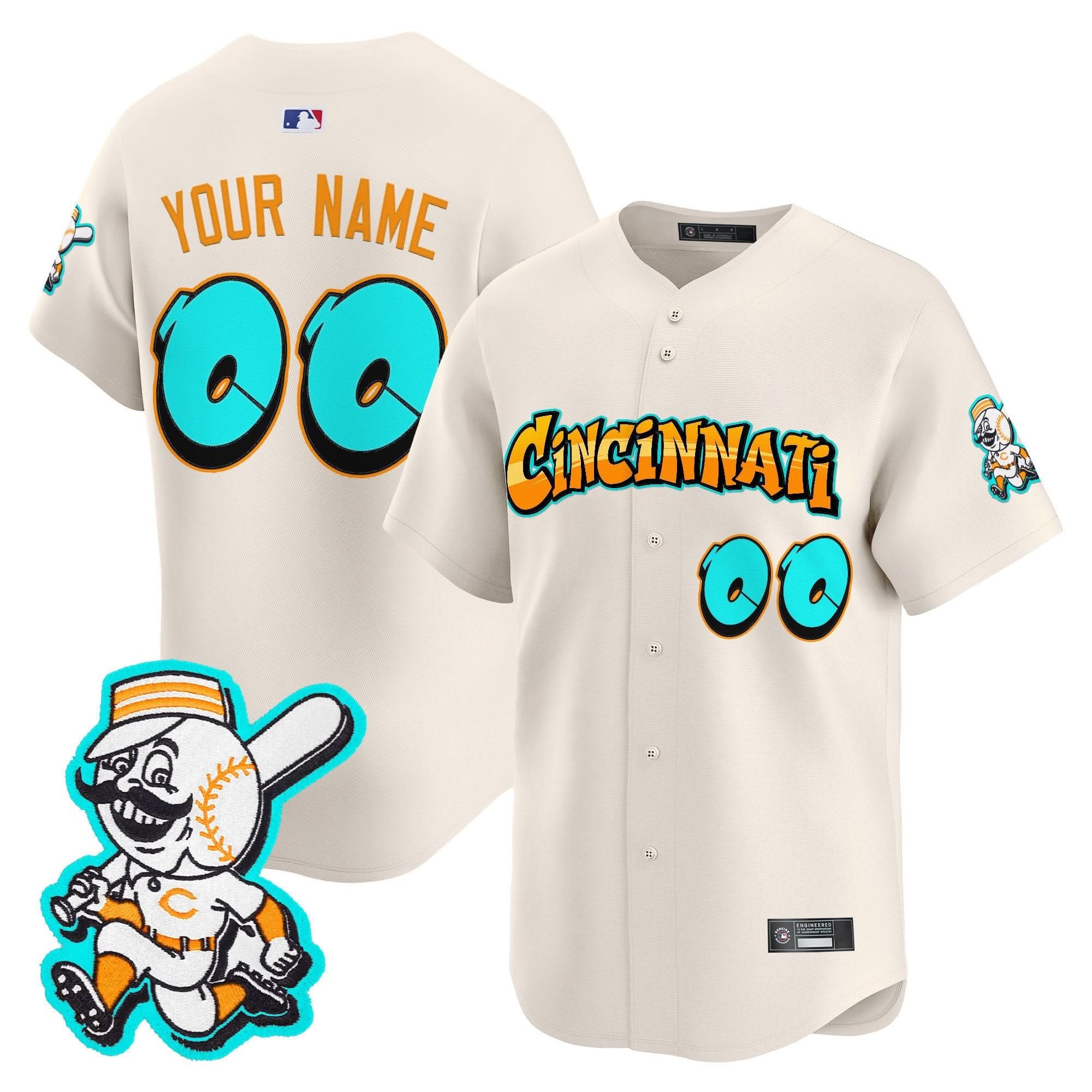 CR 'Graffiti Queen City Edition' Vapor Premier Limited Custom Jersey - Stitched