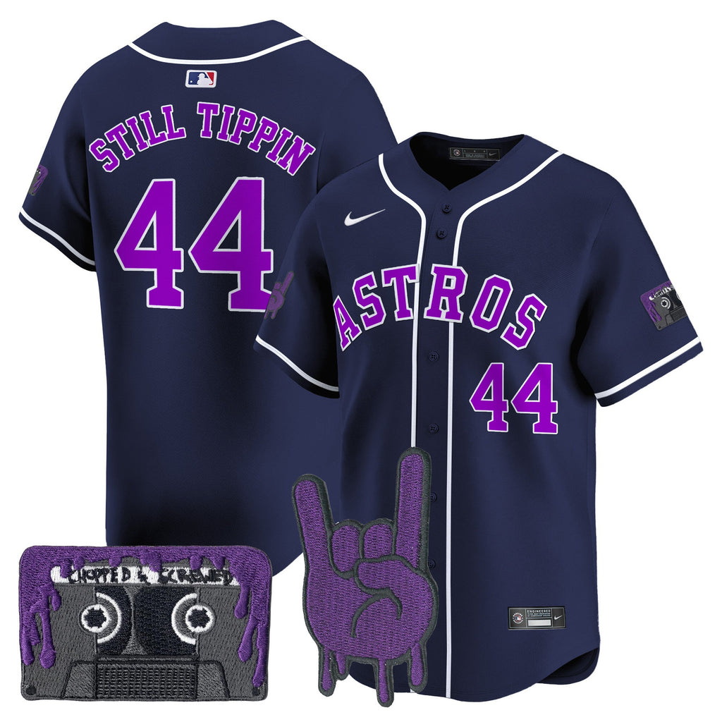 HOU DJ Screw Patch Vapor Premier Limited Jersey - Stitched