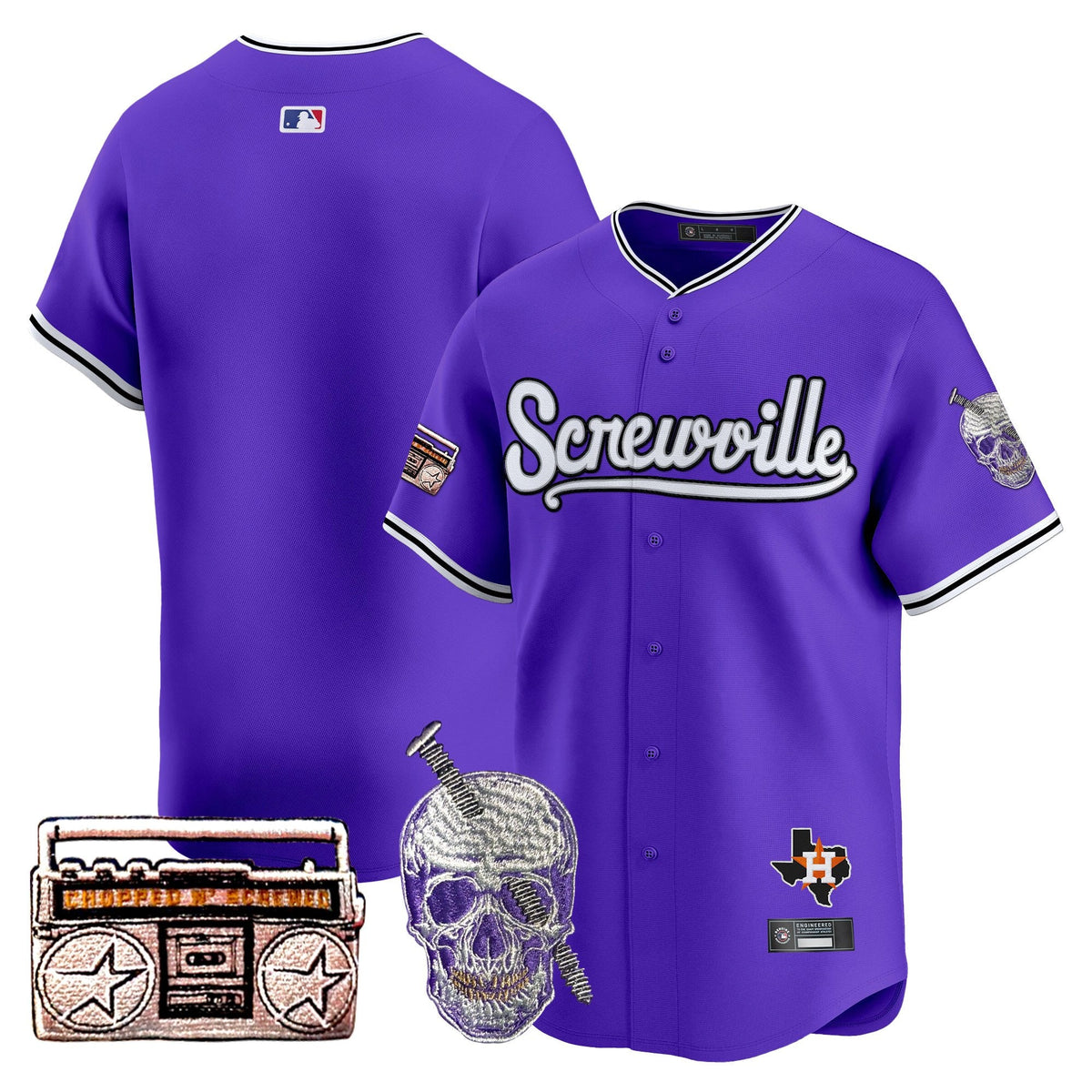 Astros DJ Screw 2025 Vapor Premier Limited Jersey - Stitched