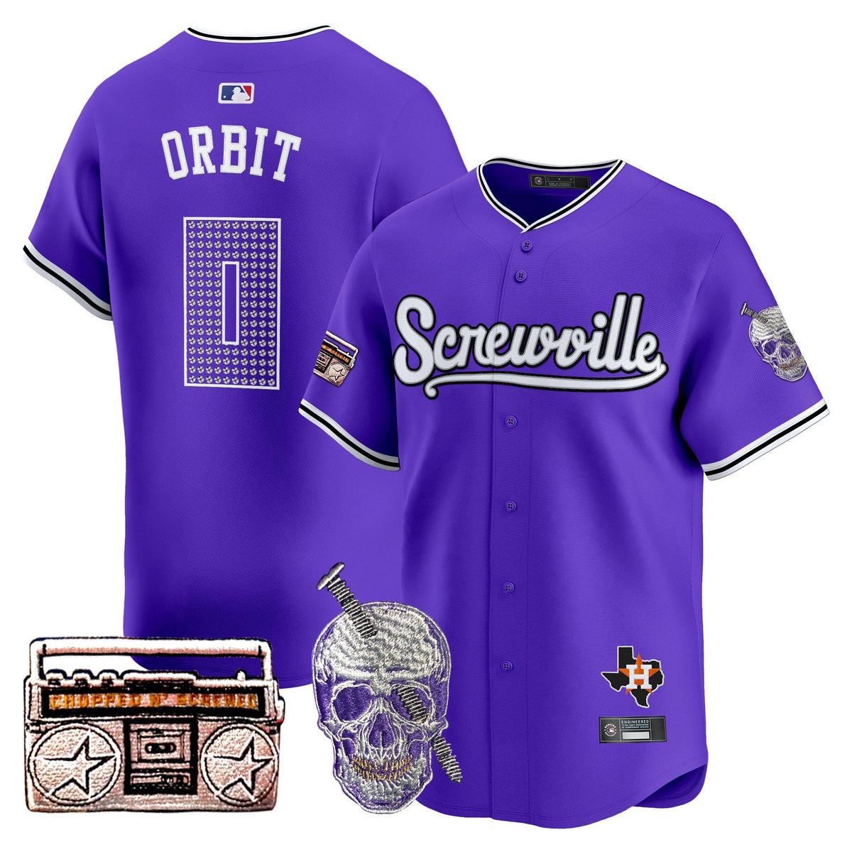 Astros DJ Screw 2025 Vapor Premier Limited Jersey - Stitched