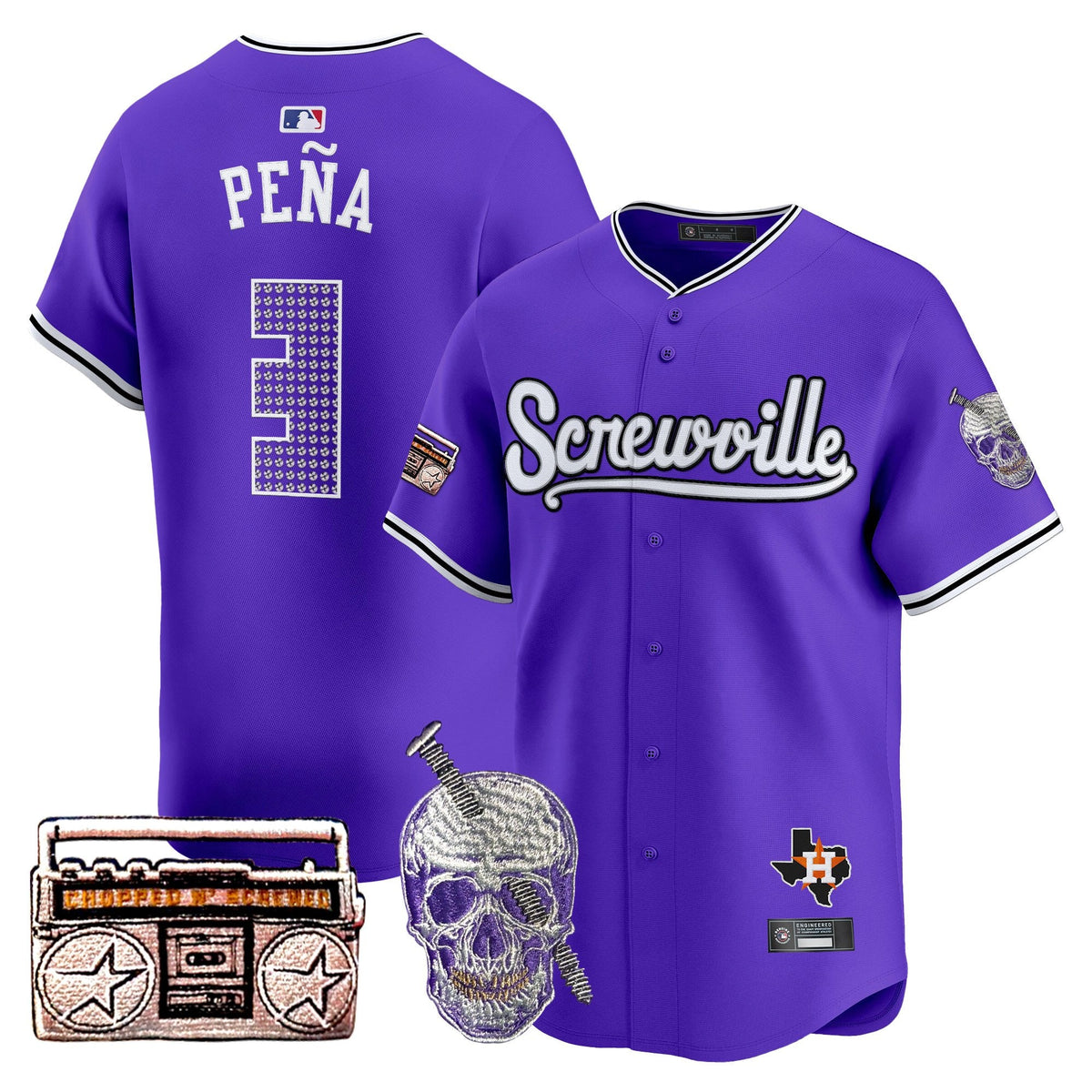 Astros DJ Screw 2025 Vapor Premier Limited Jersey - Stitched