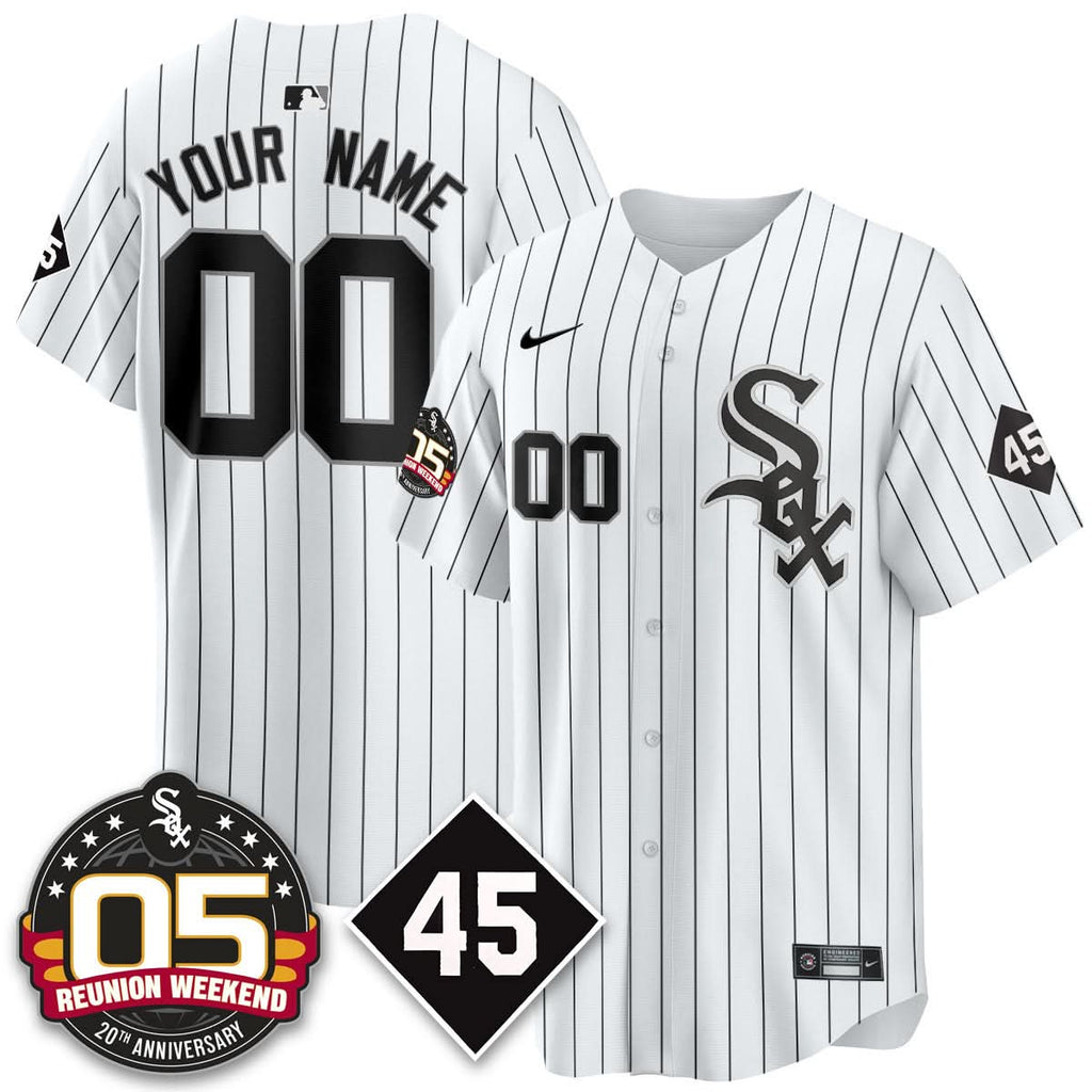 CWS Bobby Jenks 2025 Custom Jersey - Reunion Weekend - Stitched