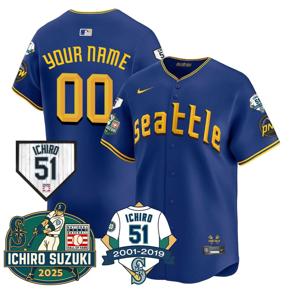 SM Ichiro Number Retirement Jersey - Stitched