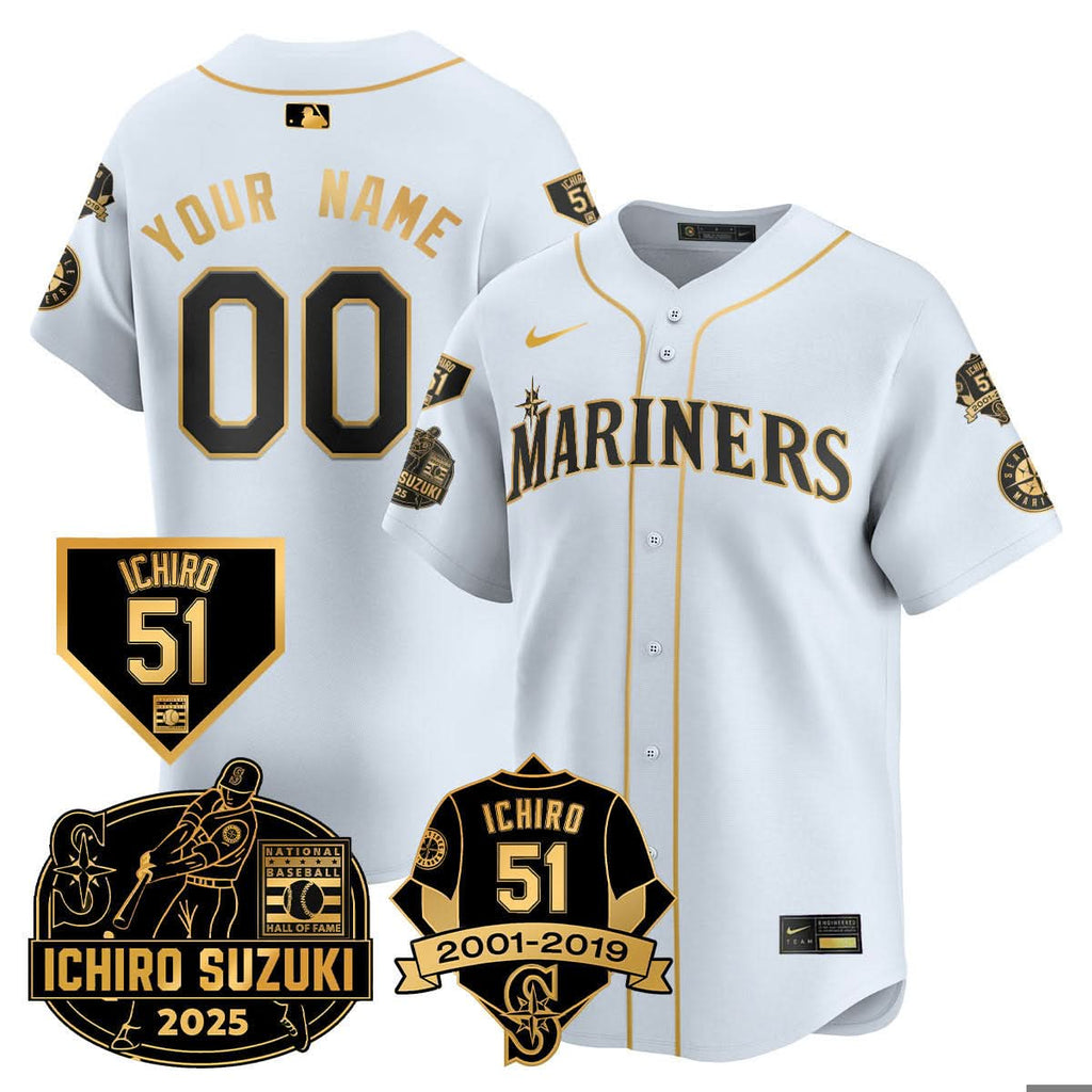 SM Ichiro Number Retirement Jersey - Stitched
