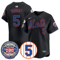NYM Number Retirement & Hall of Fame Gold Jersey - Stitched