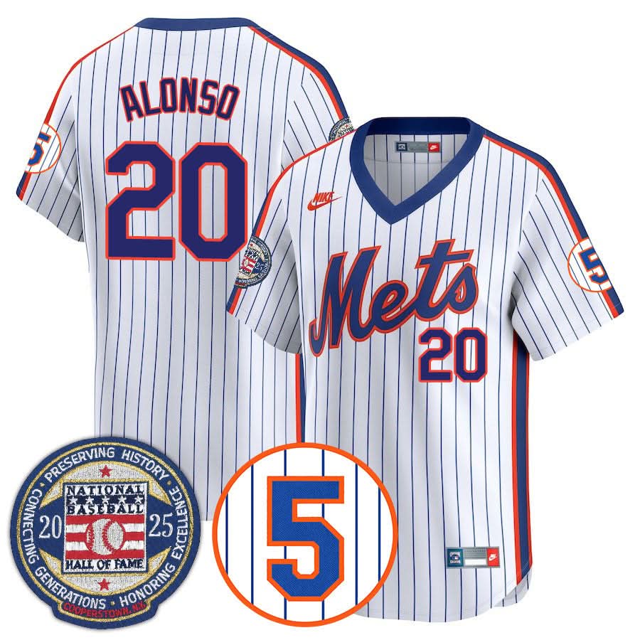 NYM Number Retirement & Hall of Fame Gold Jersey - Stitched