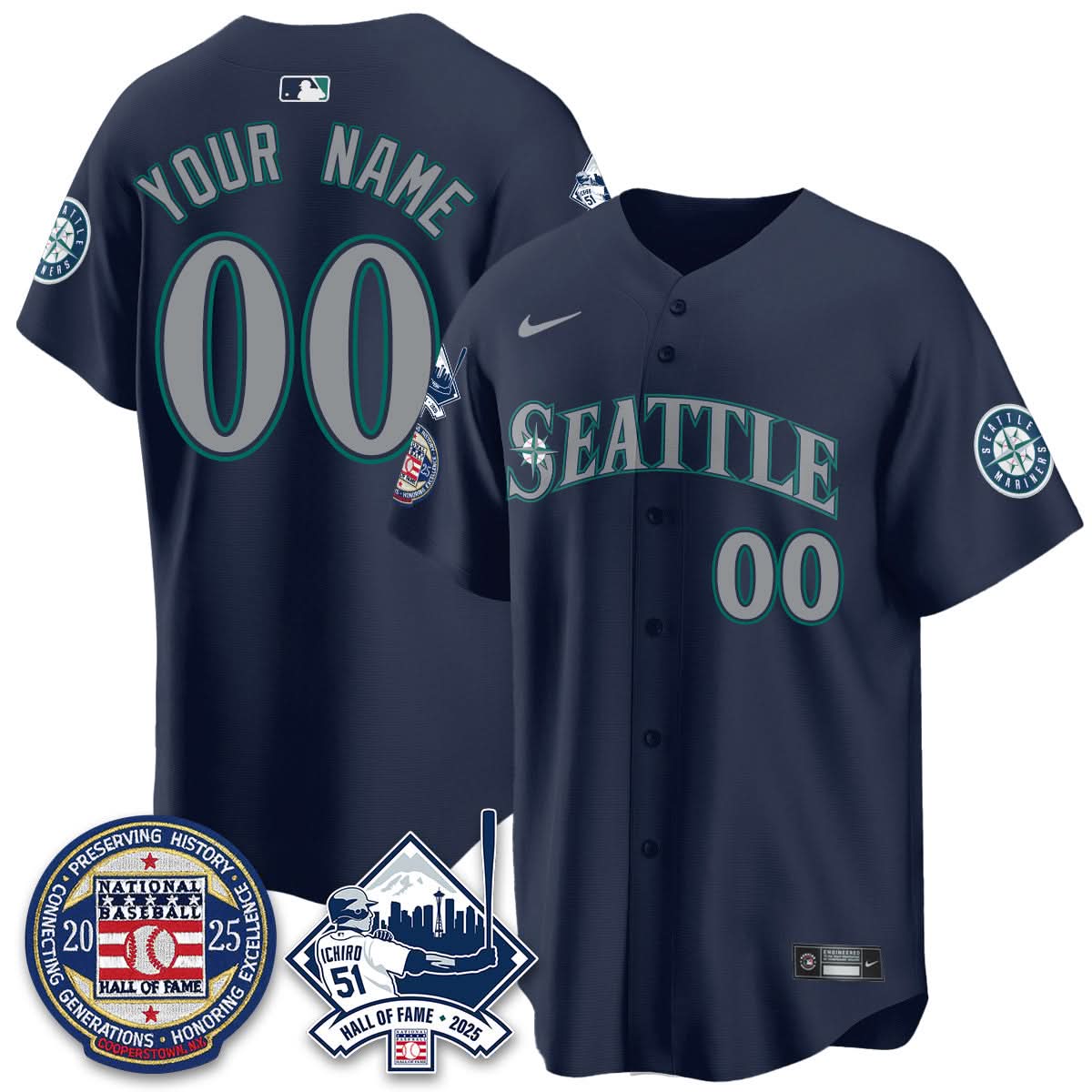 SM Ichiro Number Retirement Jersey V2 - Stitched
