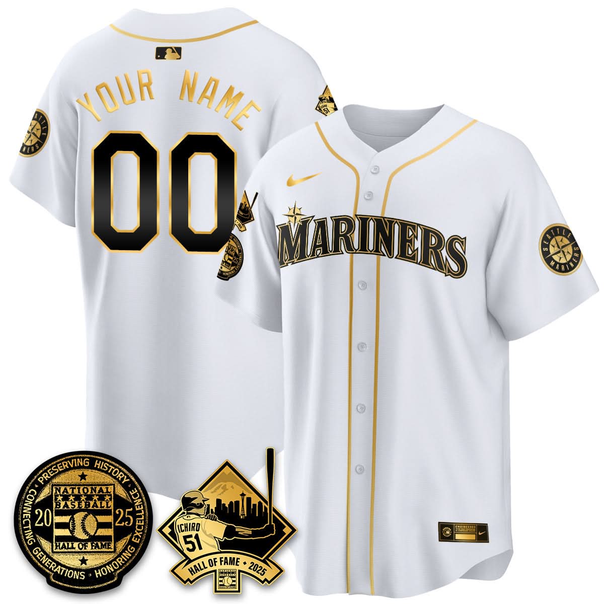 SM Ichiro Number Retirement Jersey V2 - Stitched