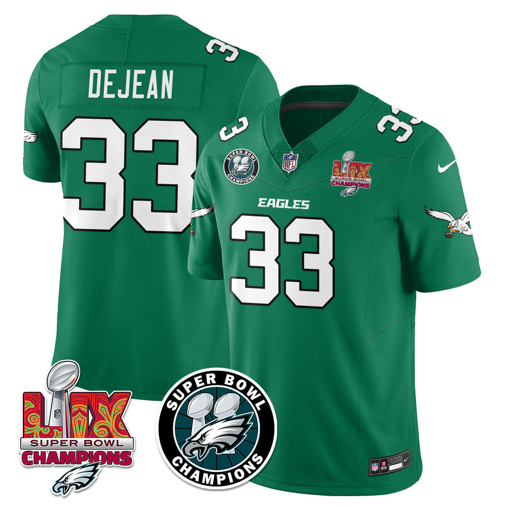 Men's Philadelphia Eagles Super Bowl LIX Champions Jersey V2 - All Stitched