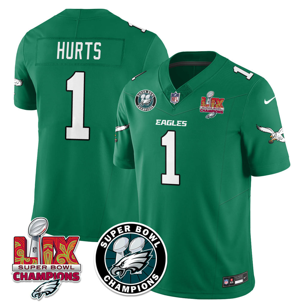 Men's Philadelphia Eagles Super Bowl LIX Champions Jersey V2 - All Stitched