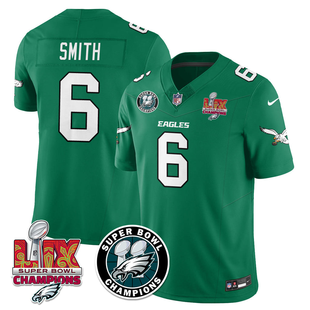 Men's Philadelphia Eagles Super Bowl LIX Champions Jersey V2 - All Stitched