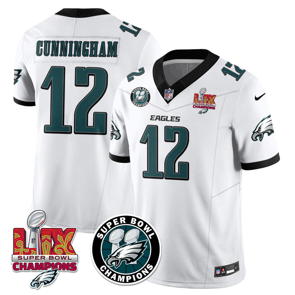 Men's Philadelphia Eagles Super Bowl LIX Champions Jersey V2 - All Stitched