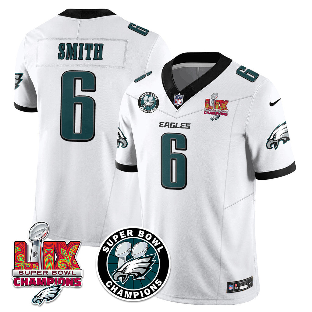 Men's Philadelphia Eagles Super Bowl LIX Champions Jersey V2 - All Stitched