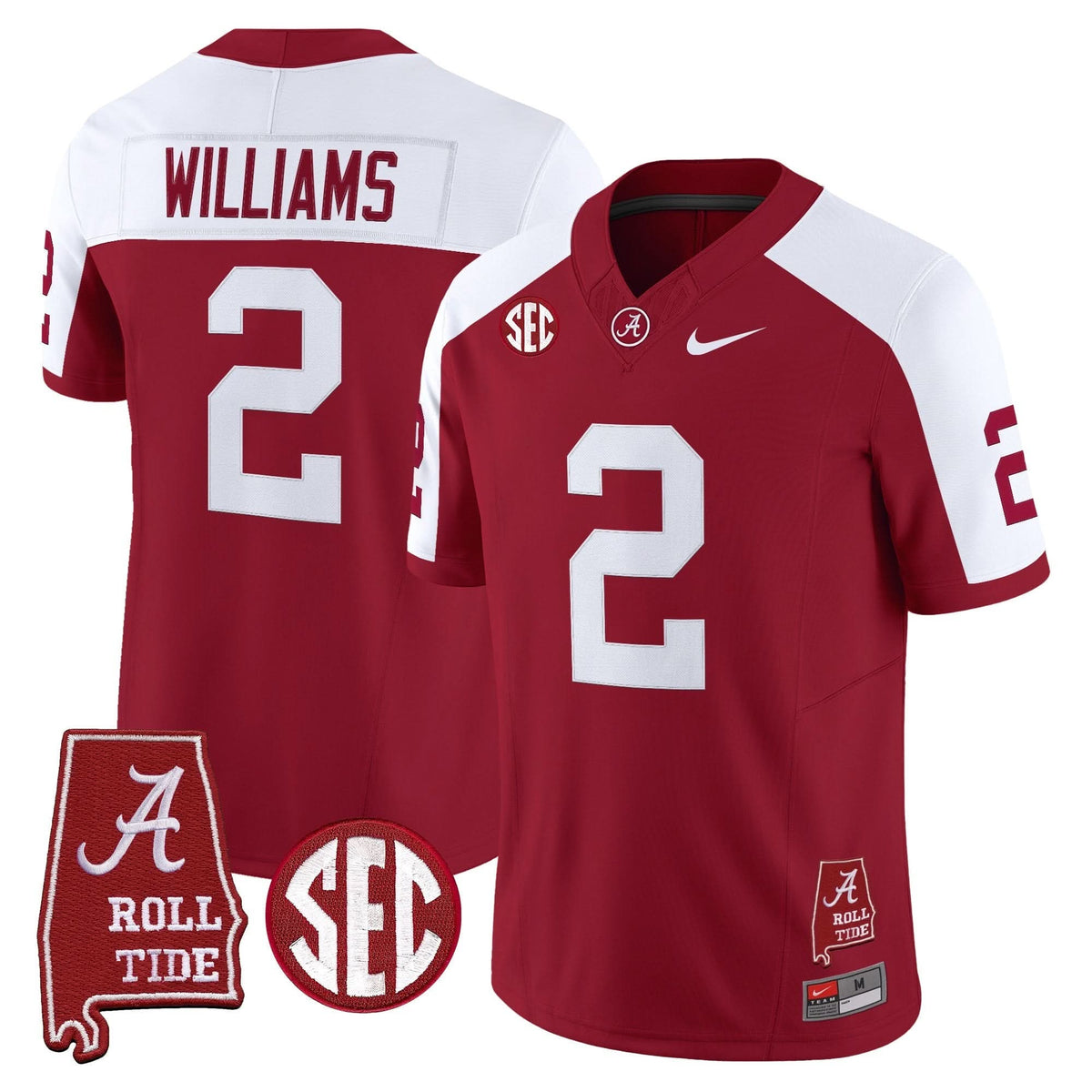 ACT Throwback Vapor Limited Jersey - Alabama Map