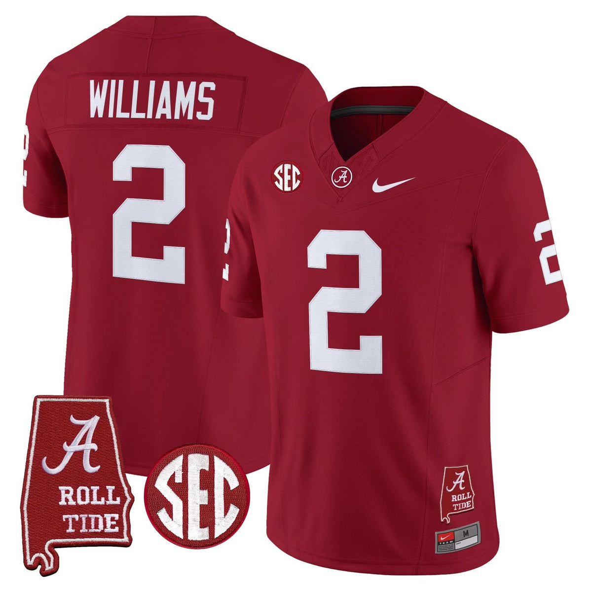 ACT Throwback Vapor Limited Jersey - Alabama Map