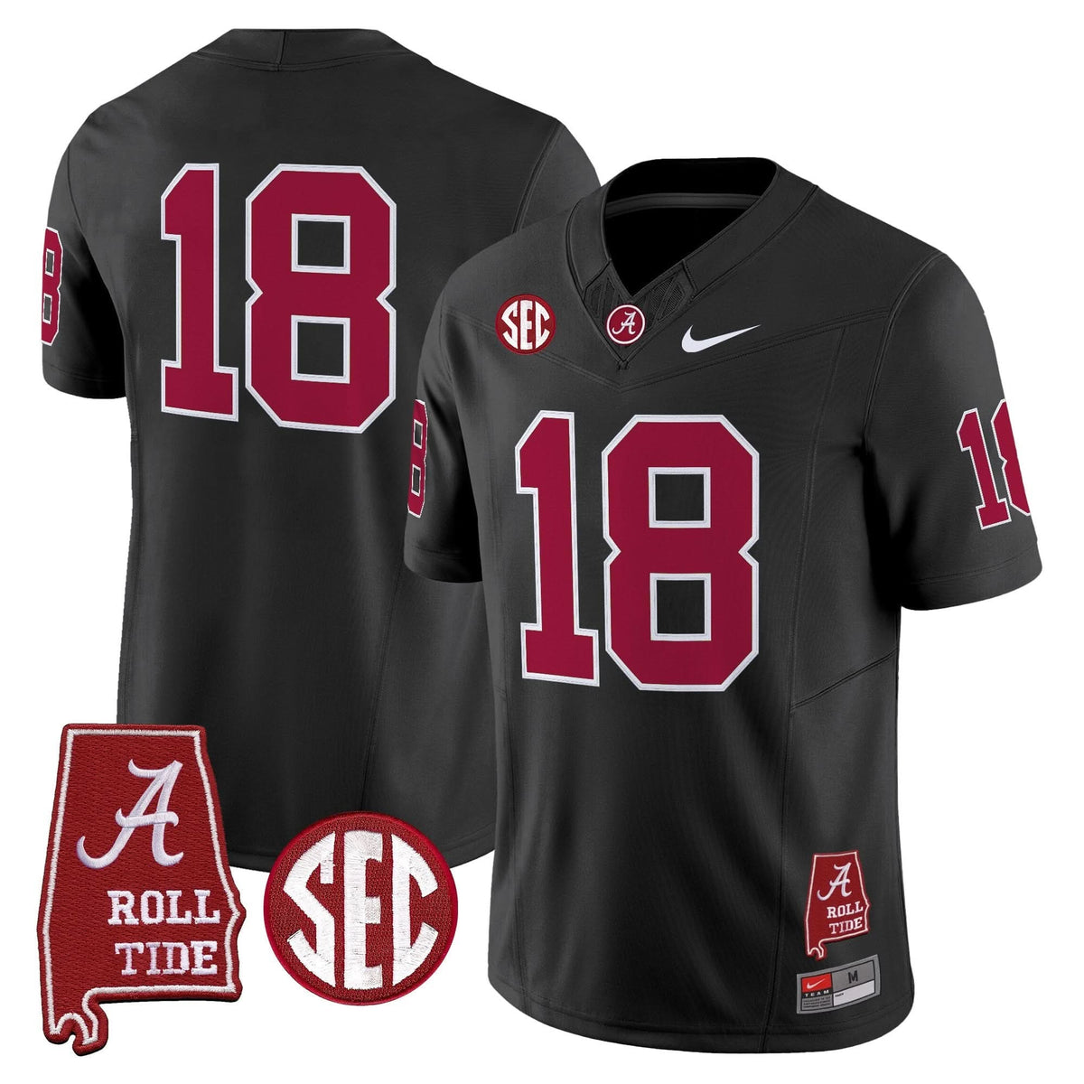 ACT Throwback Vapor Limited Jersey - Alabama Map