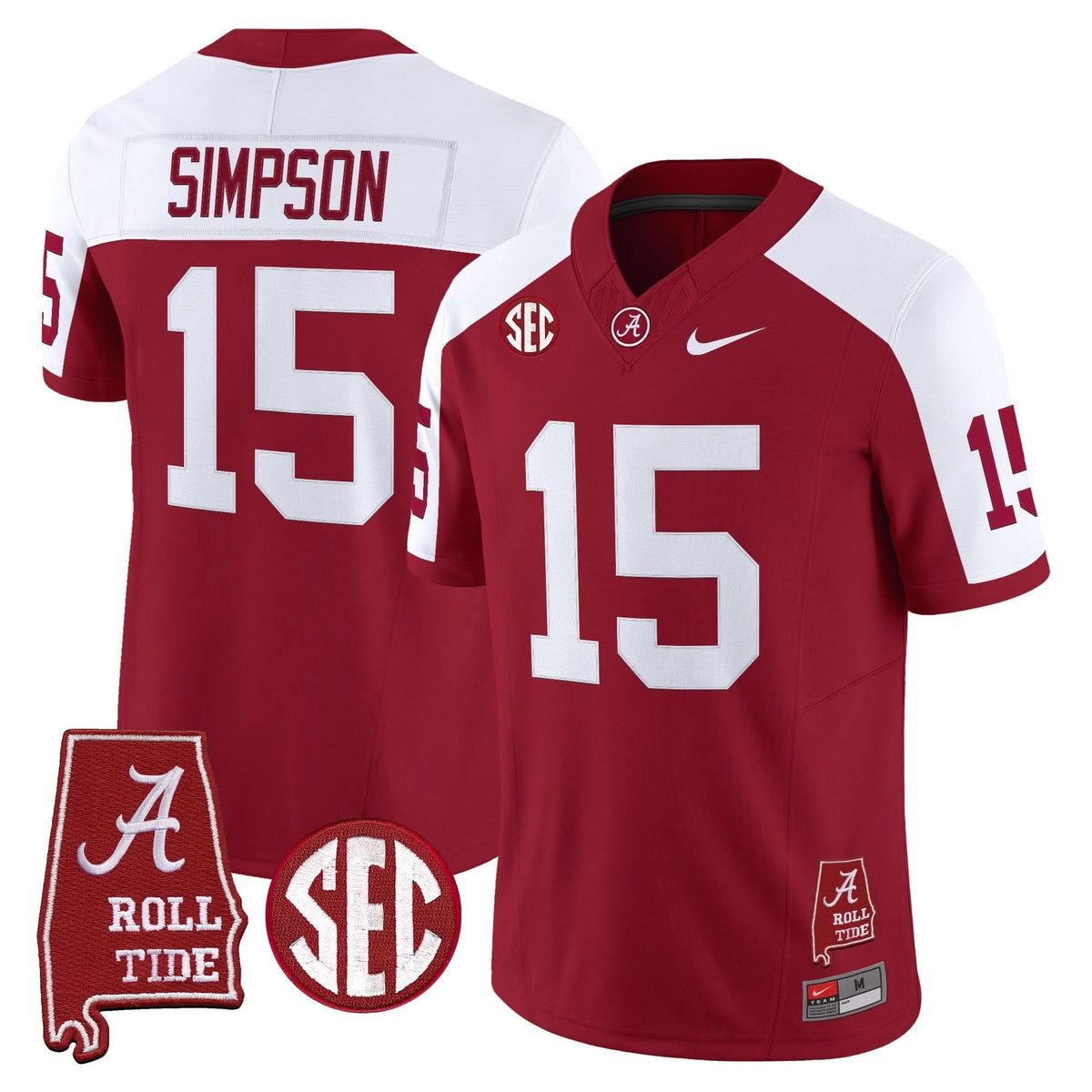 ACT Throwback Vapor Limited Jersey - Alabama Map