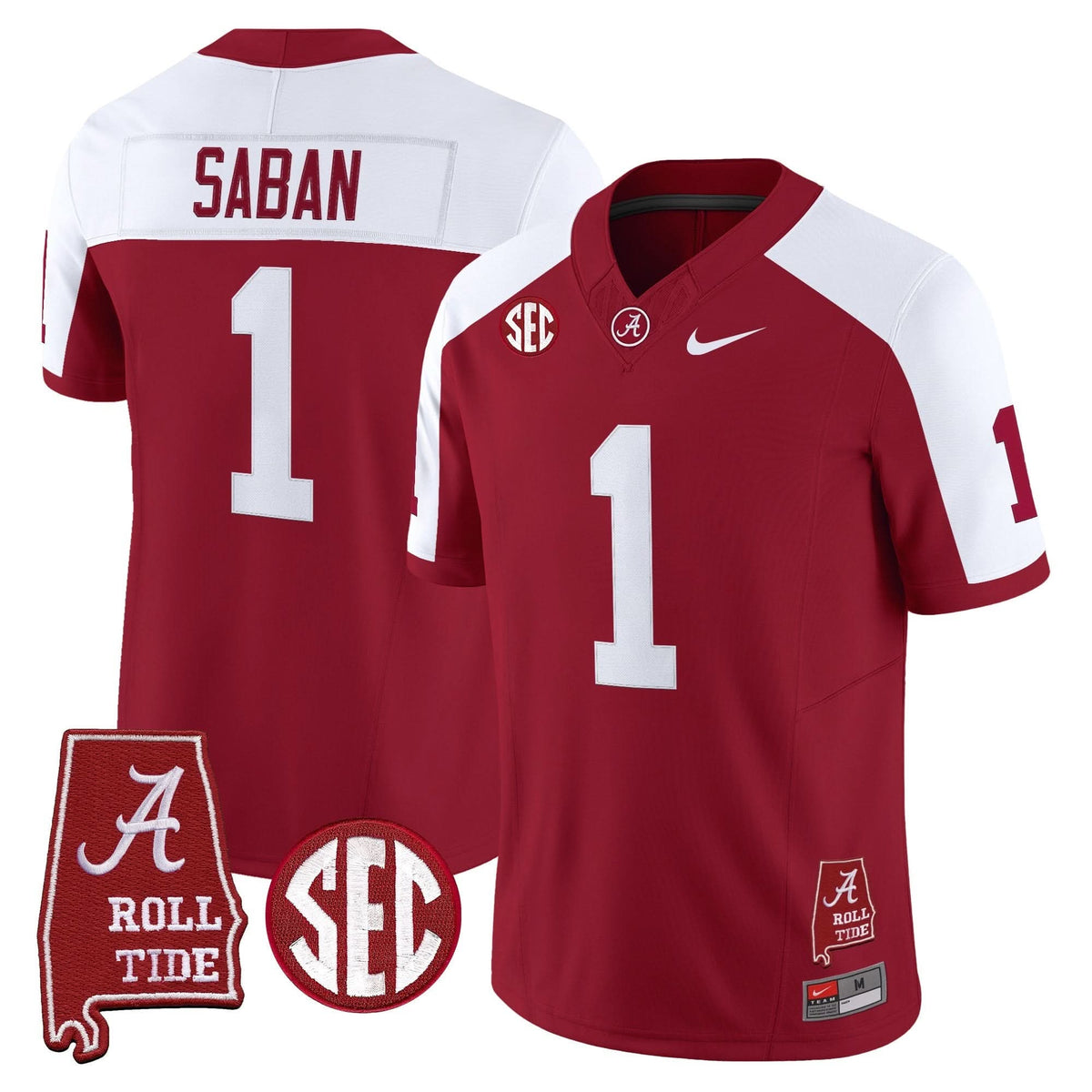 ACT Throwback Vapor Limited Jersey - Alabama Map