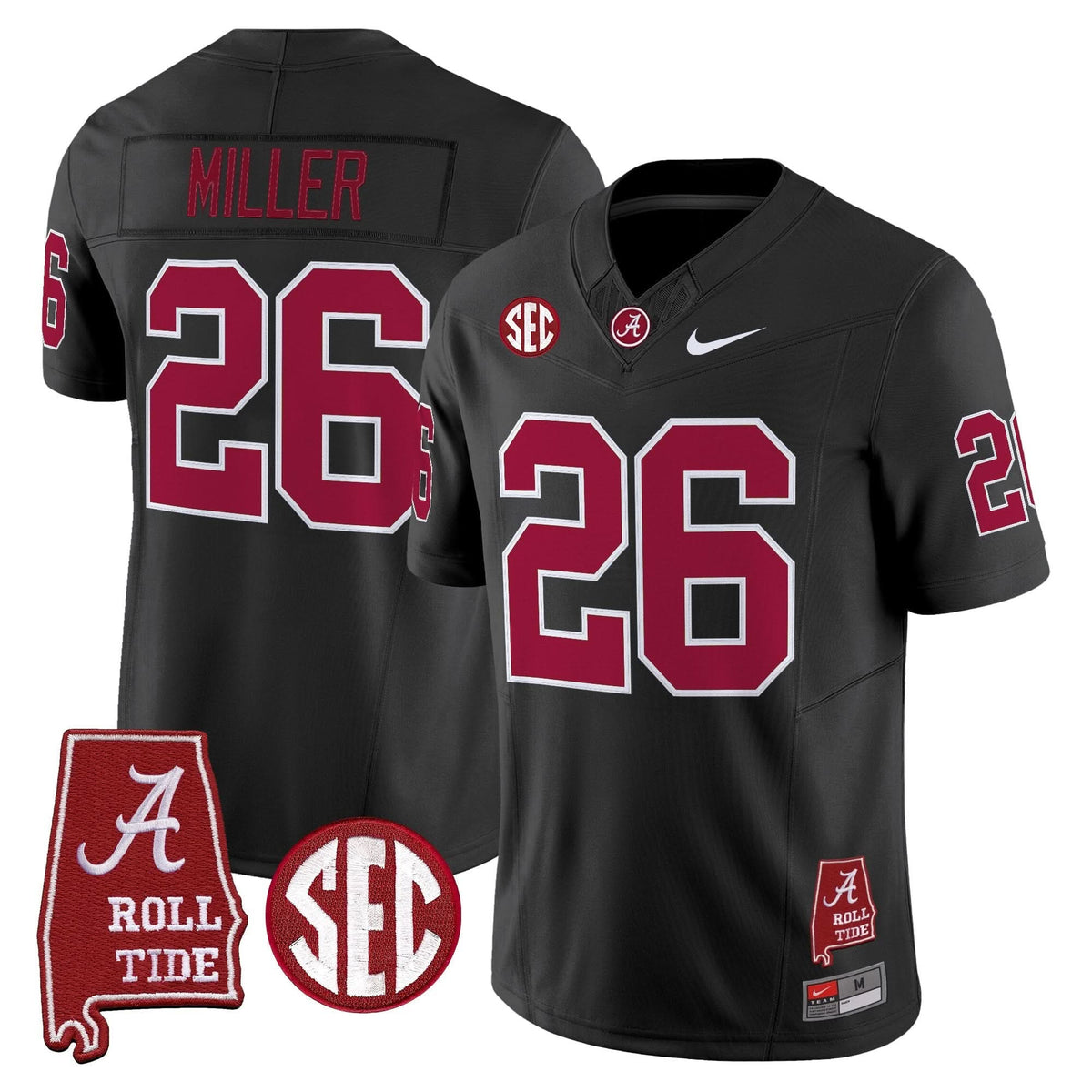 ACT Throwback Vapor Limited Jersey - Alabama Map