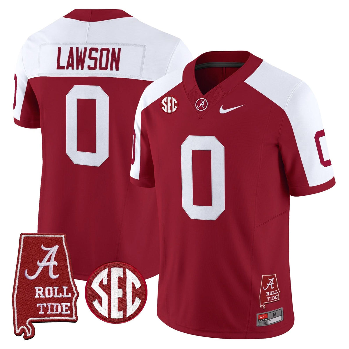 ACT Throwback Vapor Limited Jersey - Alabama Map
