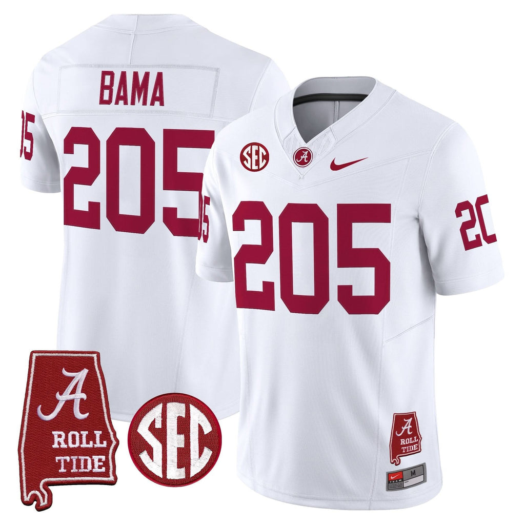 ACT Throwback Vapor Limited Jersey - Alabama Map