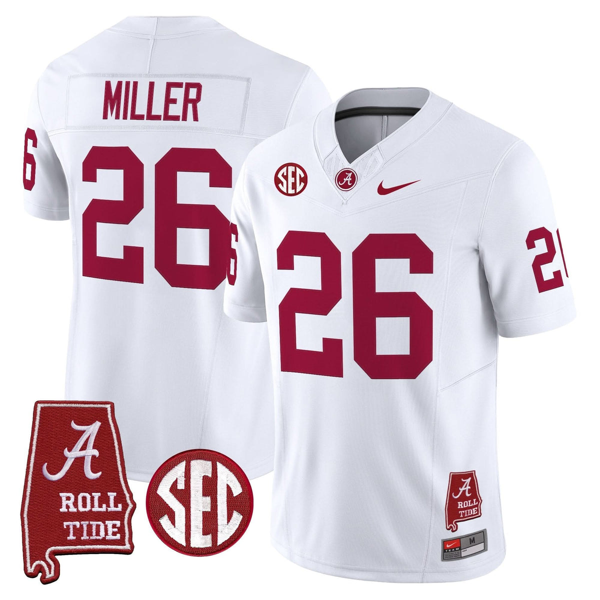 ACT Throwback Vapor Limited Jersey - Alabama Map