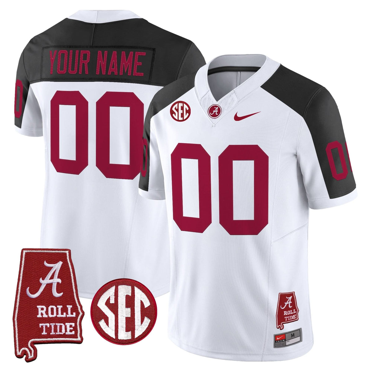 ACT Throwback Vapor Limited Custom Jersey - Alabama Map