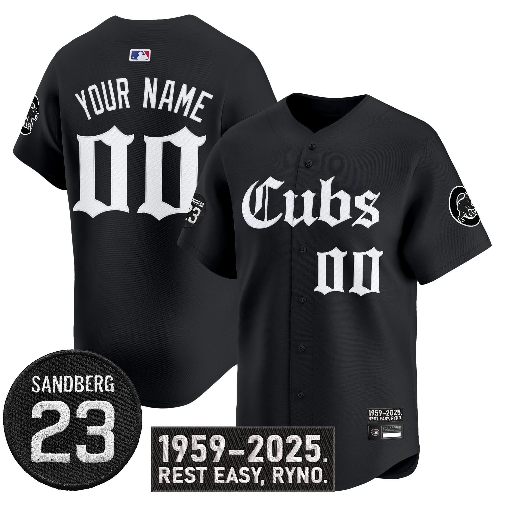 CC 'Ryne Sandberg Tribute' Vapor Premier Limited Custom Jersey - Stitched