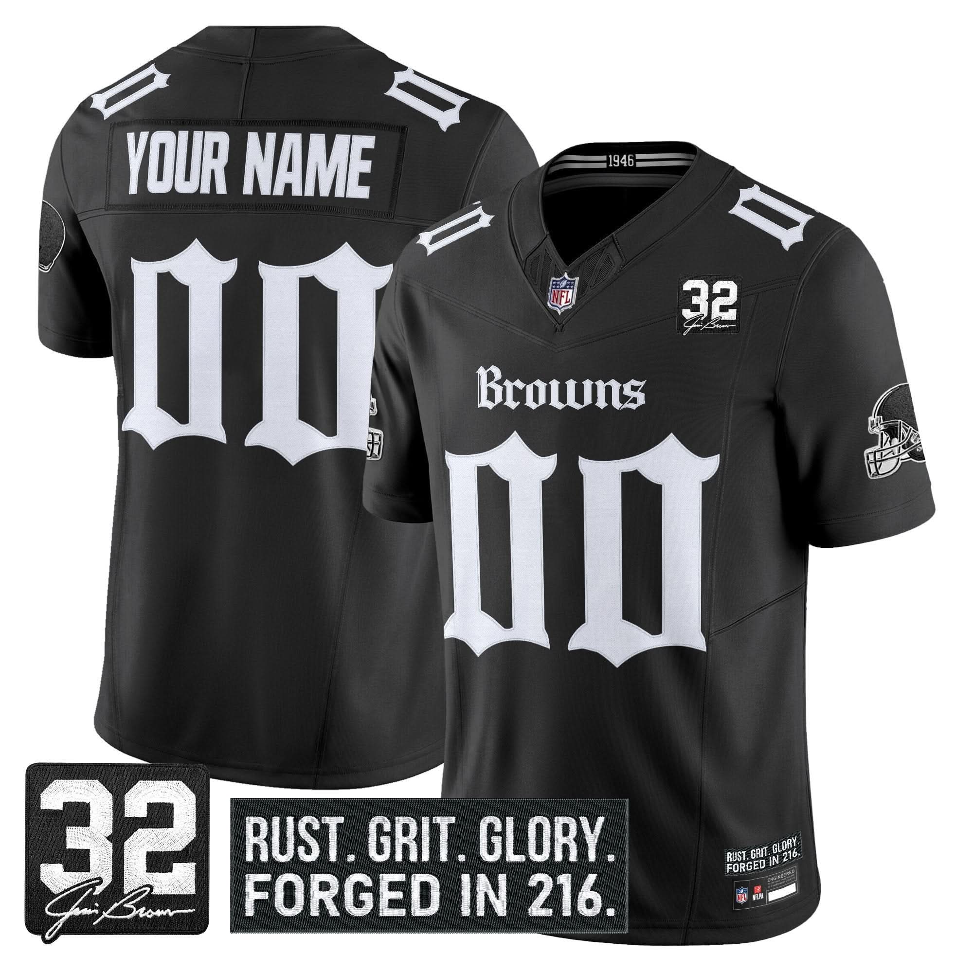 CB 'Gothic Dawg Shadows Drop' Vapor Limited Custom Jersey - Stitched