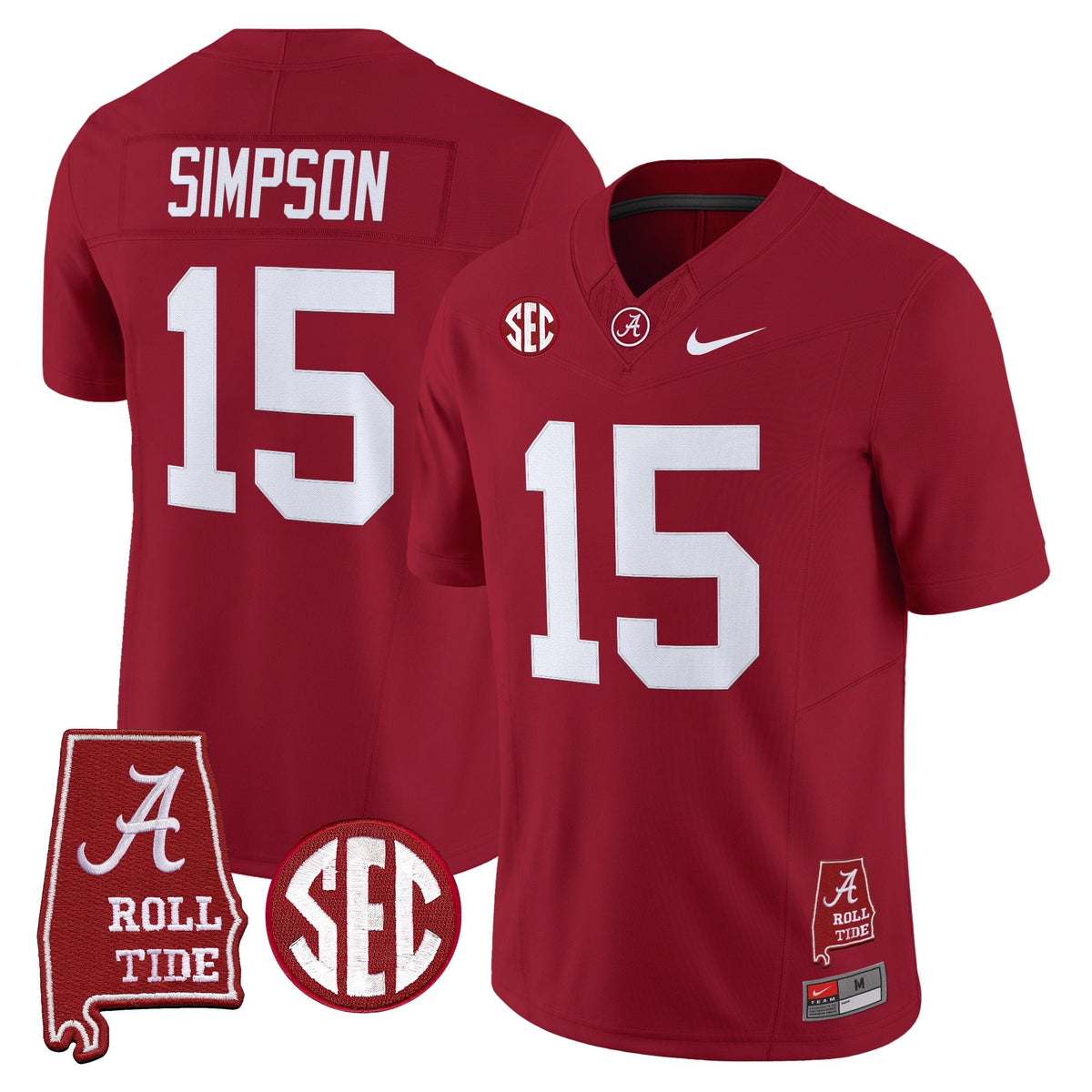 BAMA 2026 Vapor Limited Jersey - Alabama Map - Stitched